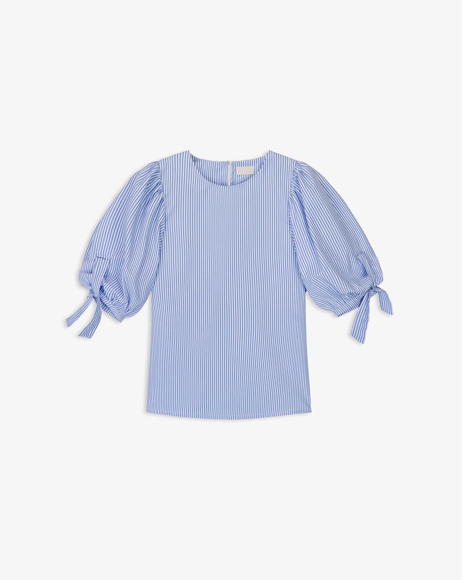 Blusa Rayas Mangas Nudo