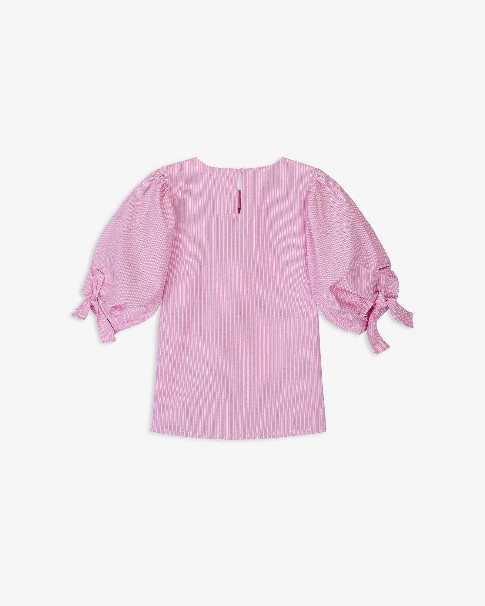 Blusa Rayas Manga Abullonada