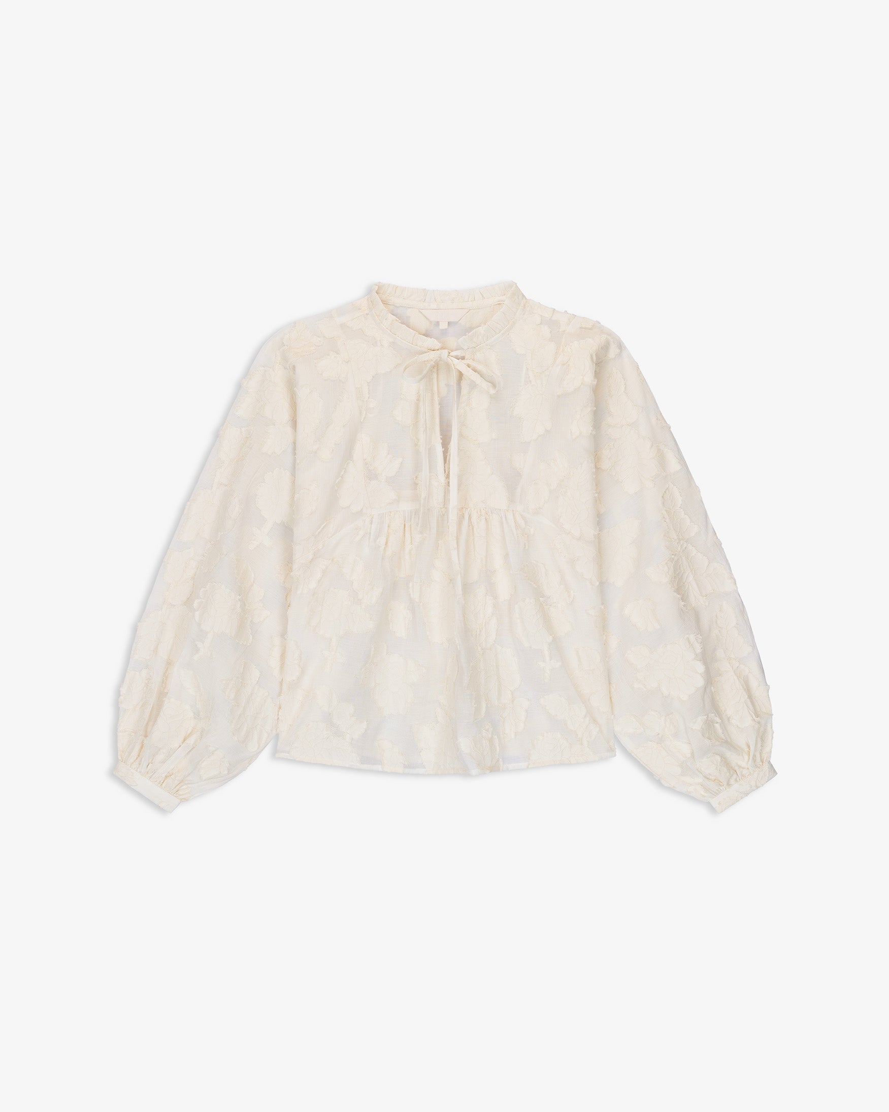Blusa Jacquard Volantes