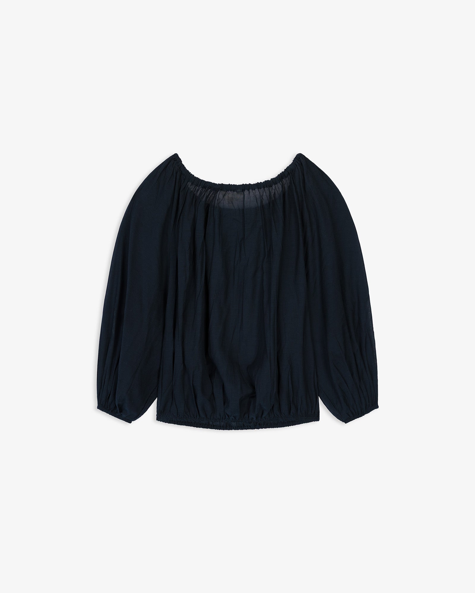 Blusa Manga Abullonada Cropped