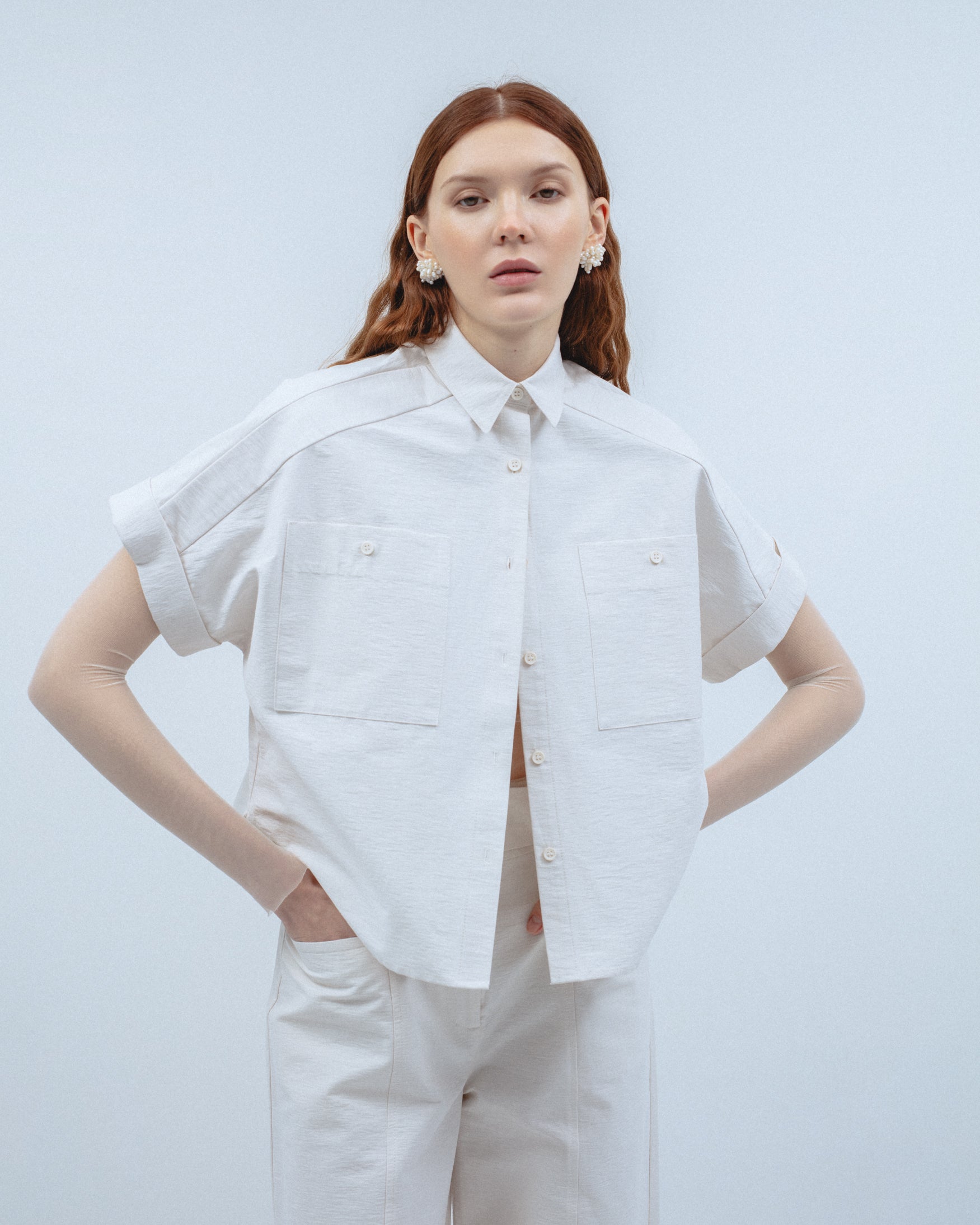 Camisa Estructura Oversize Bolsillos