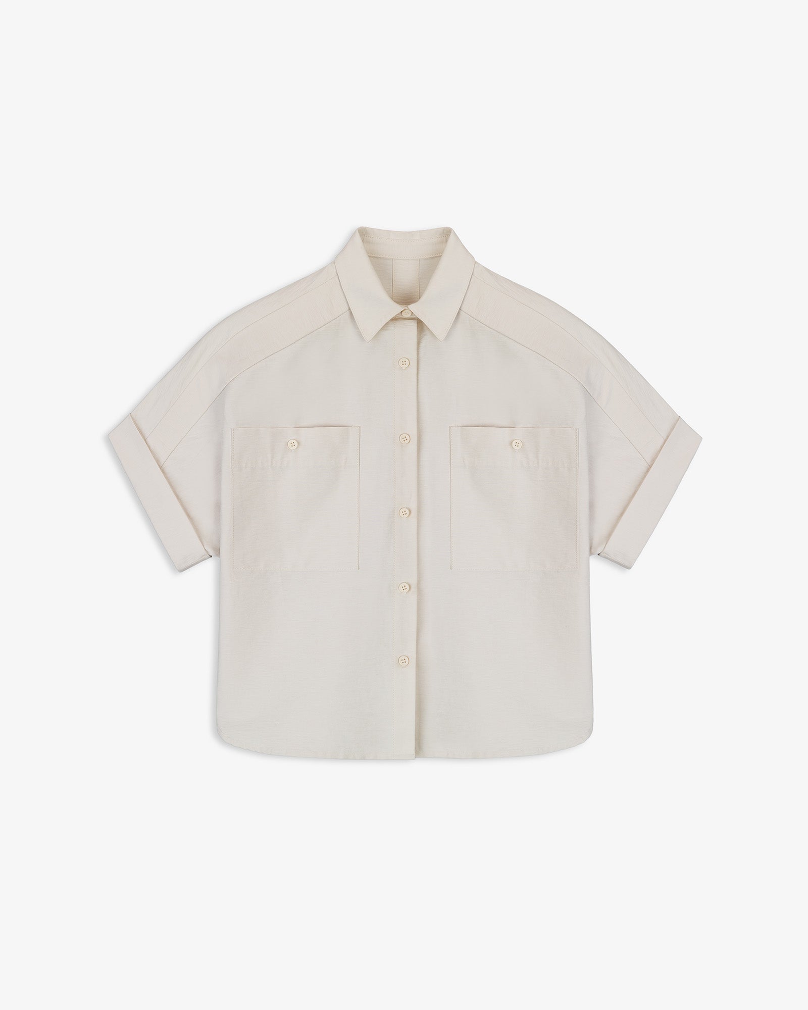 Camisa Estructura Oversize Bolsillos