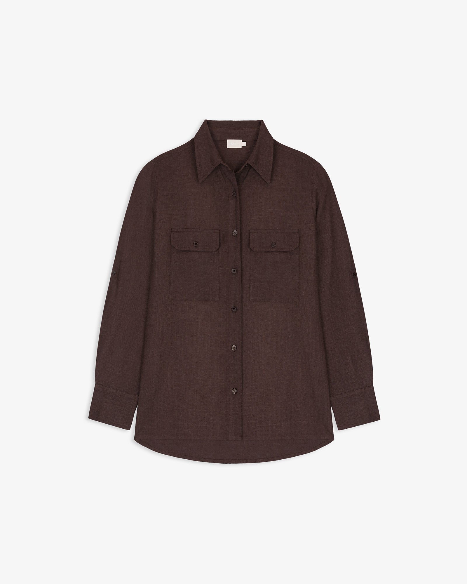 Camisa Lino Bolsillos