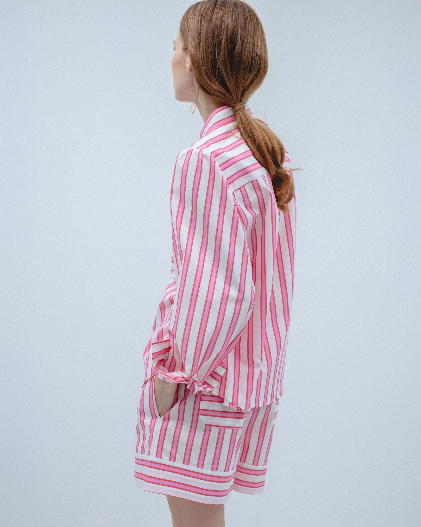 Camisa Algodón Rayas Tricolor