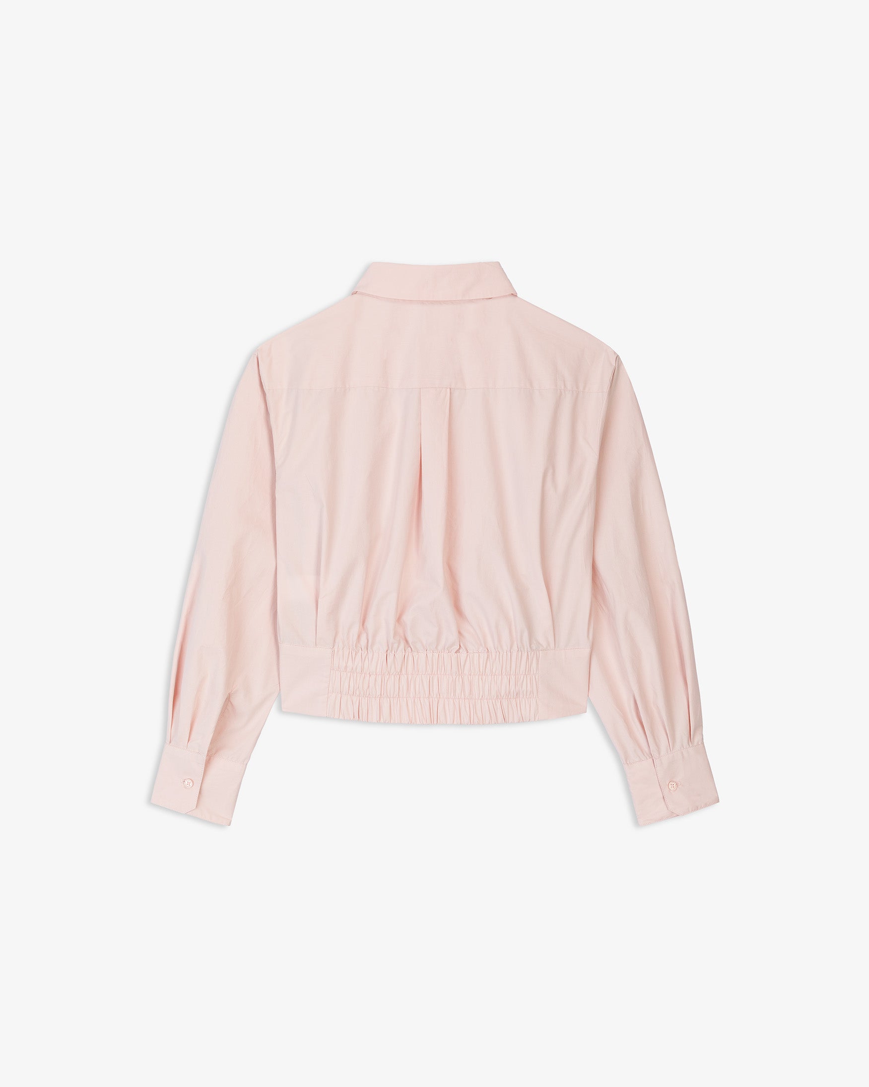 Camisa Popelín Pliegues Cintura