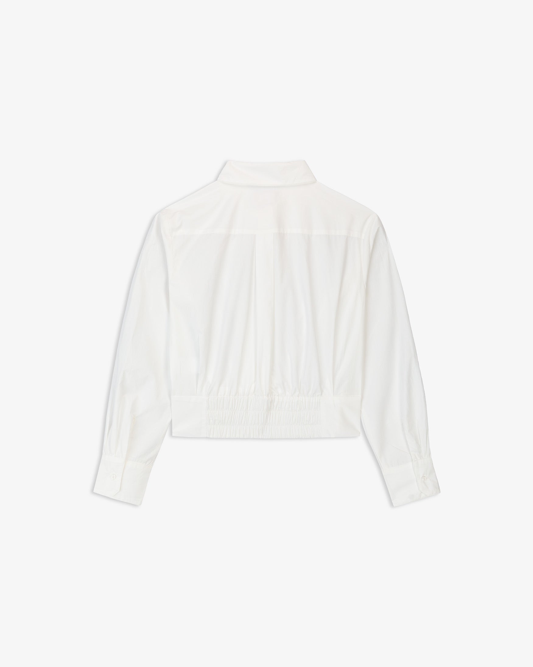 Camisa Popelín Pliegues Cintura