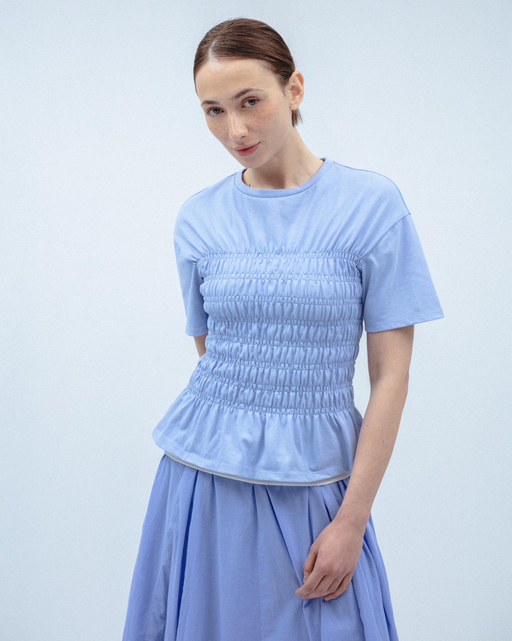 Camiseta Algodón Cintura de Abeja