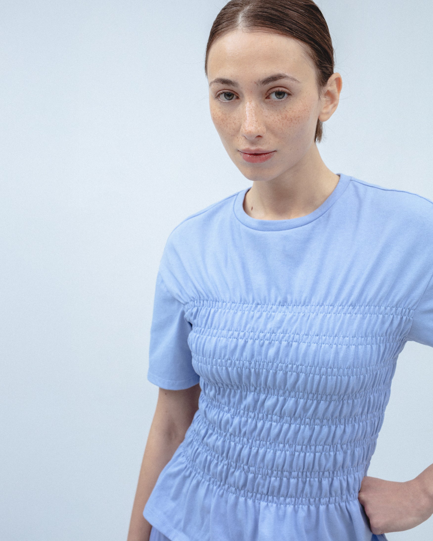 Camiseta Algodón Cintura de Abeja