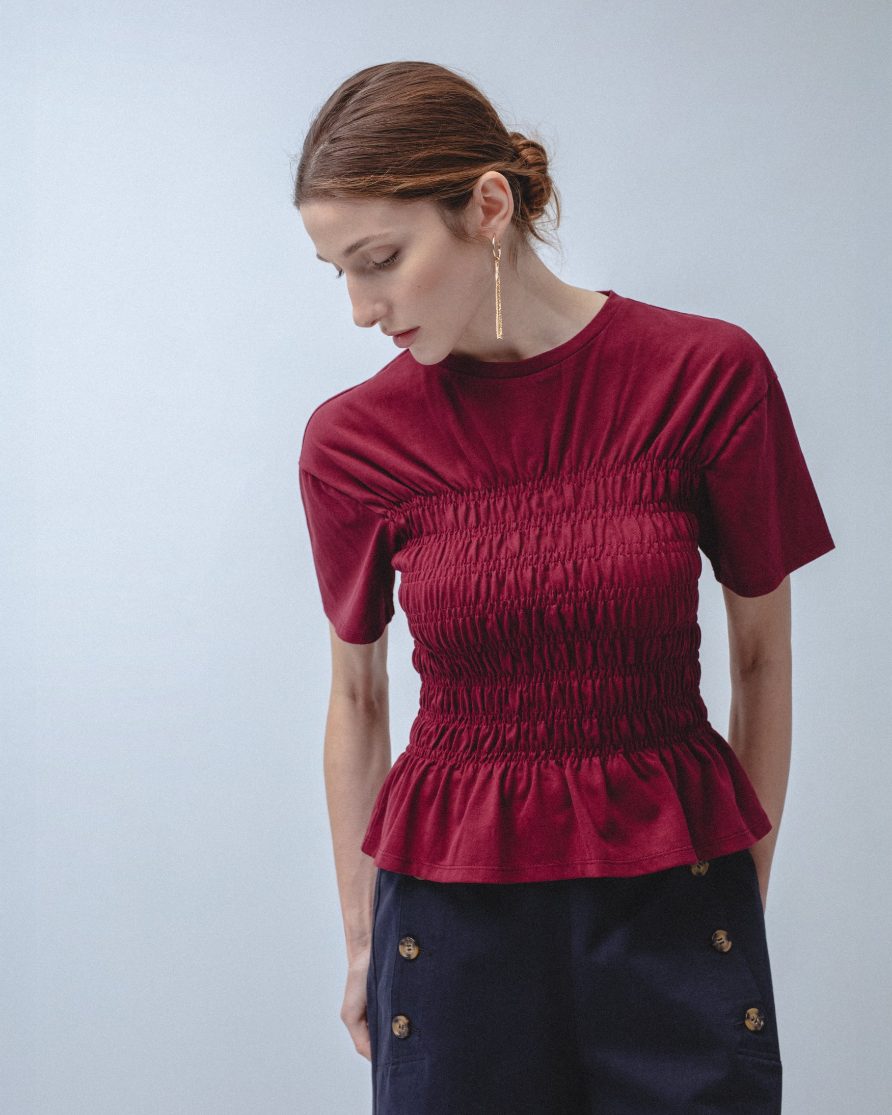 Camiseta Algodón Cintura de Abeja