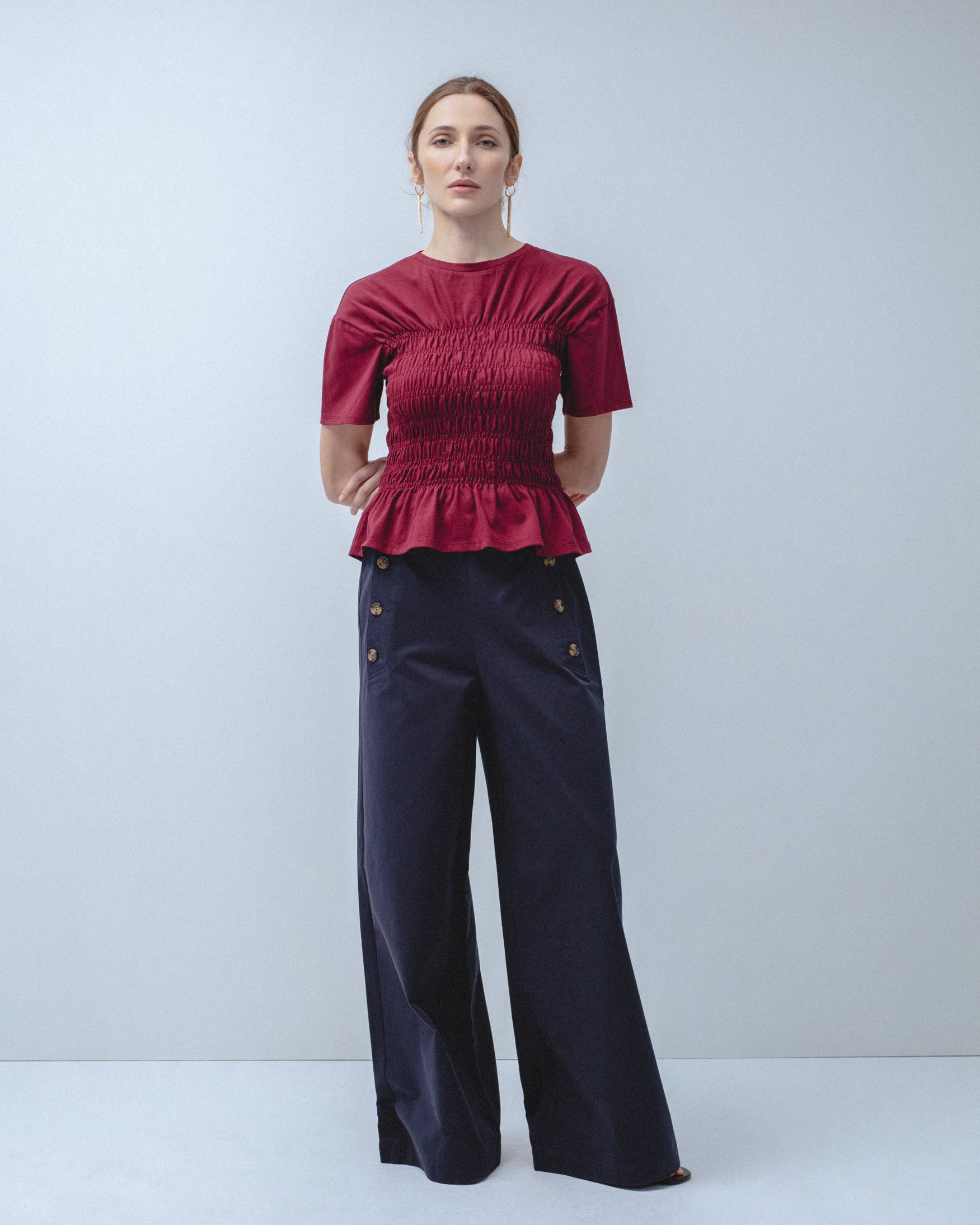 Camiseta Algodón Cintura de Abeja