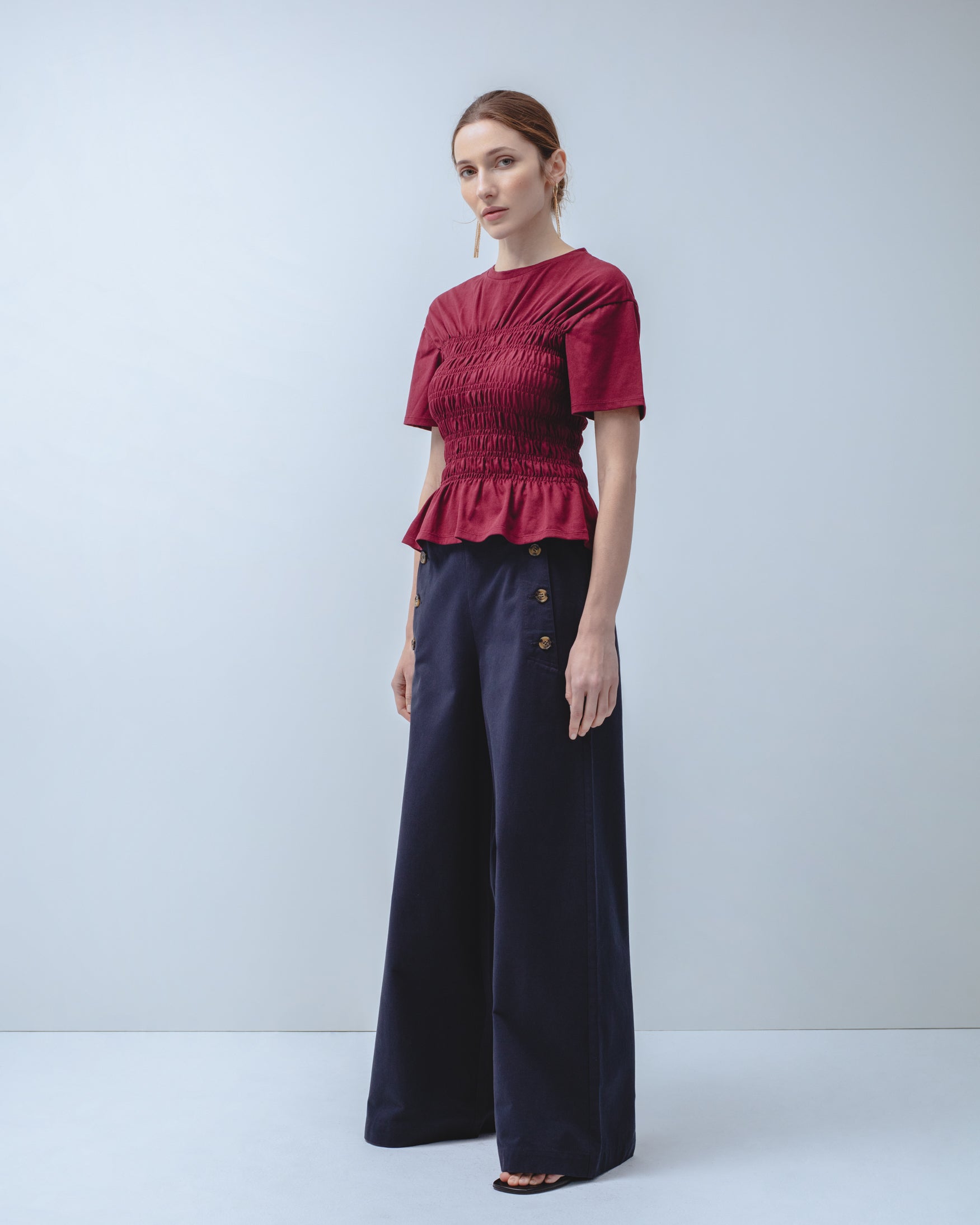 Camiseta Algodón Cintura de Abeja