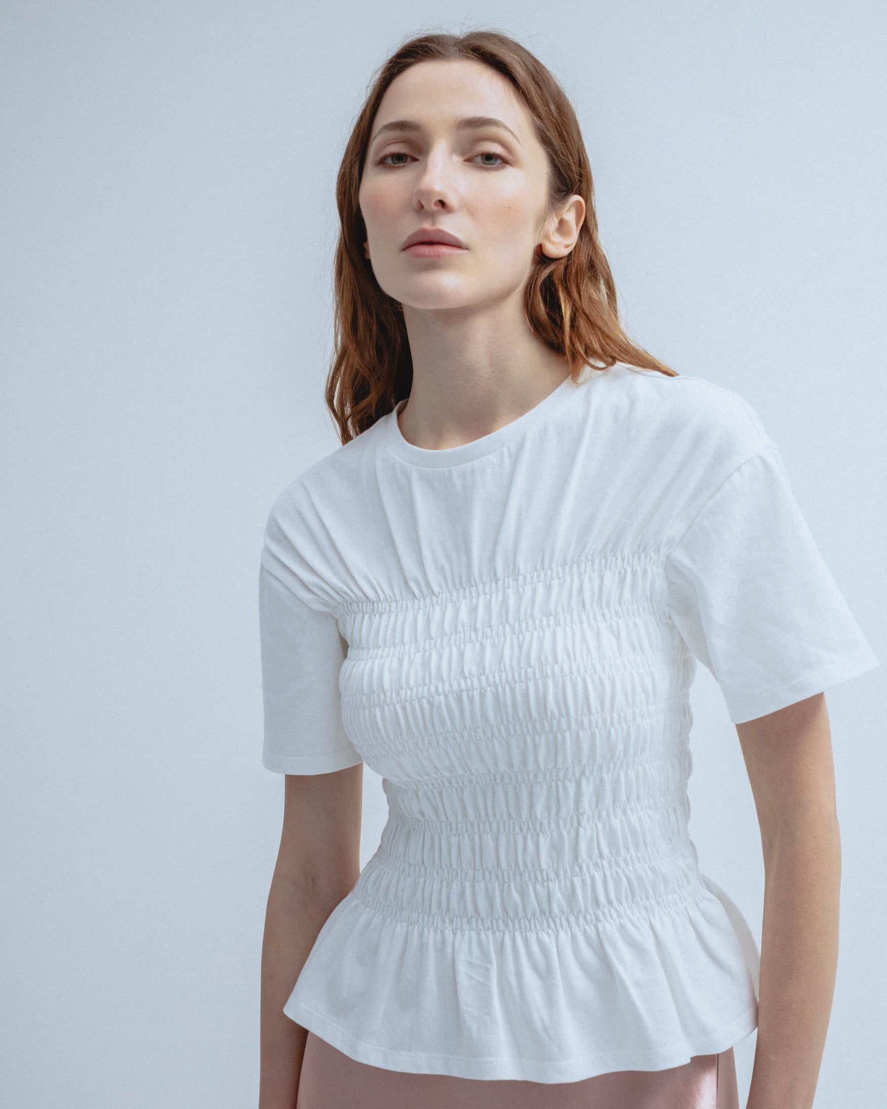 Camiseta Algodón Cintura de Abeja