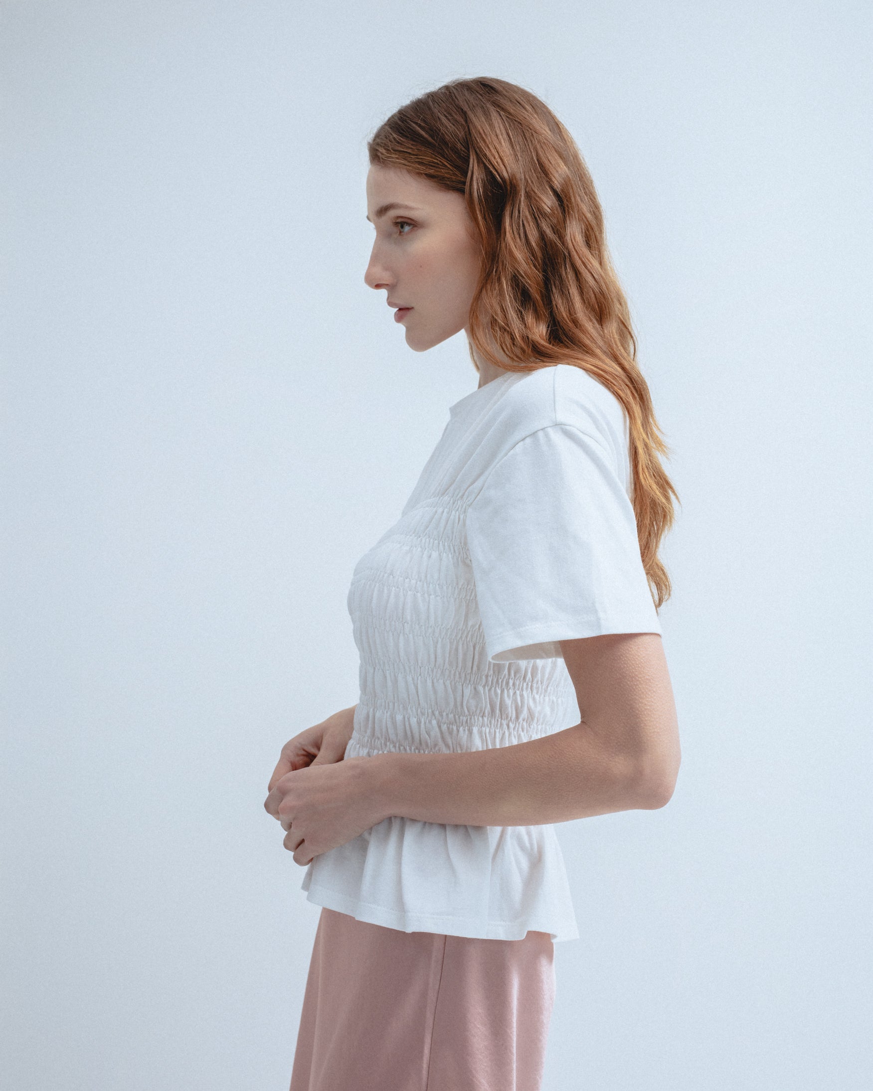 Camiseta Algodón Cintura de Abeja