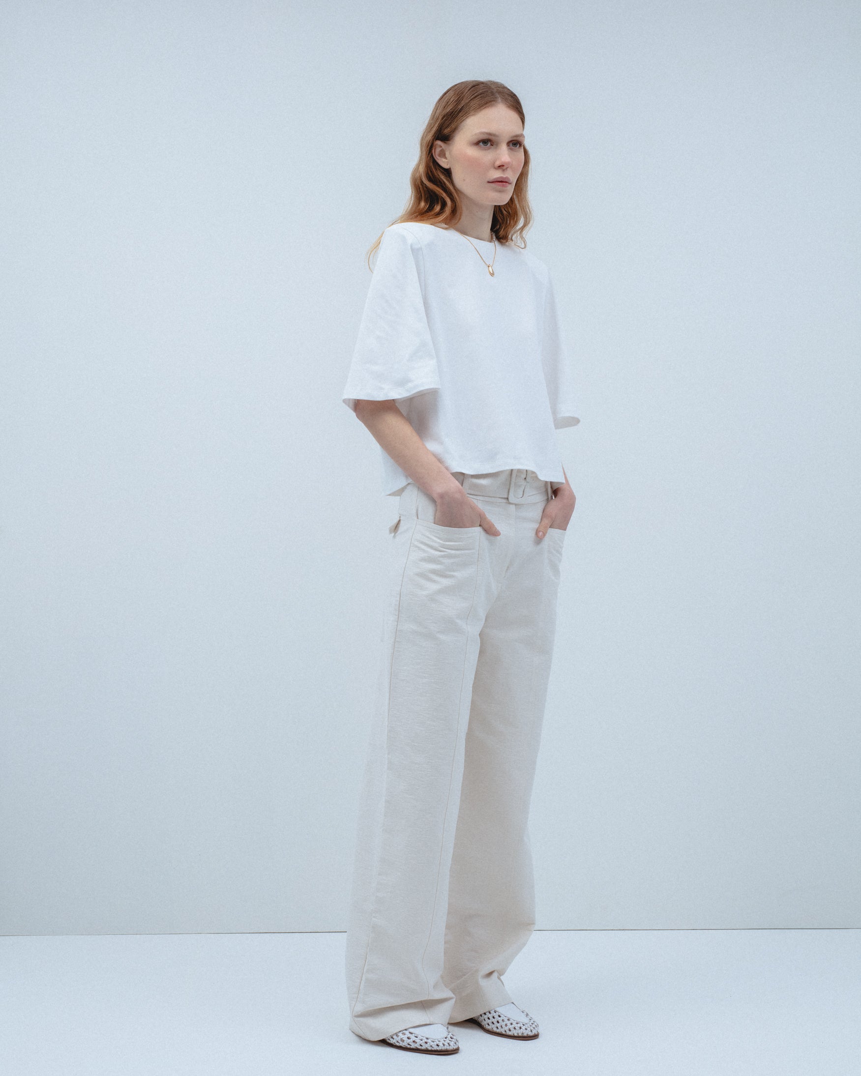 Camiseta Algodón Hombreras