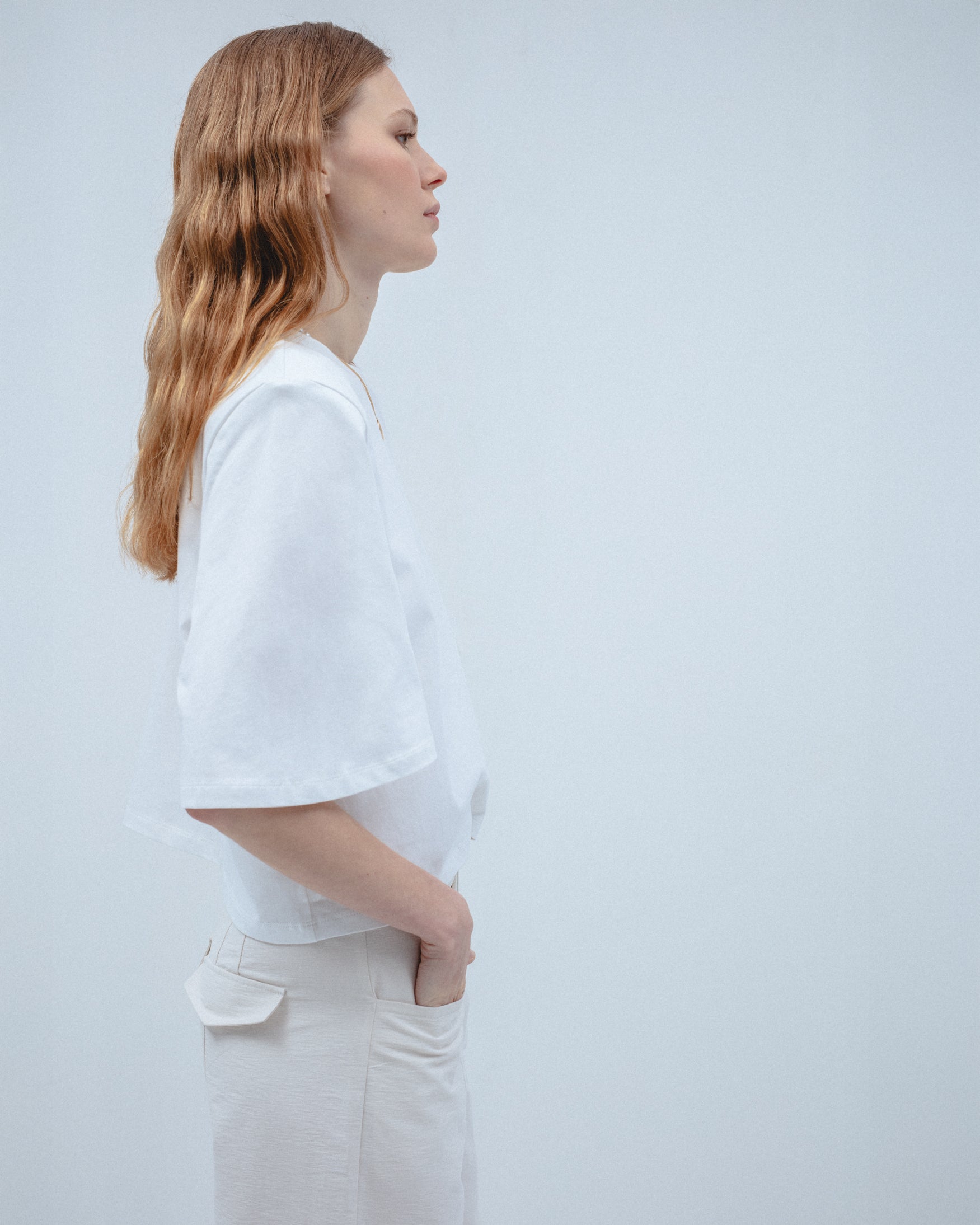 Camiseta Algodón Hombreras