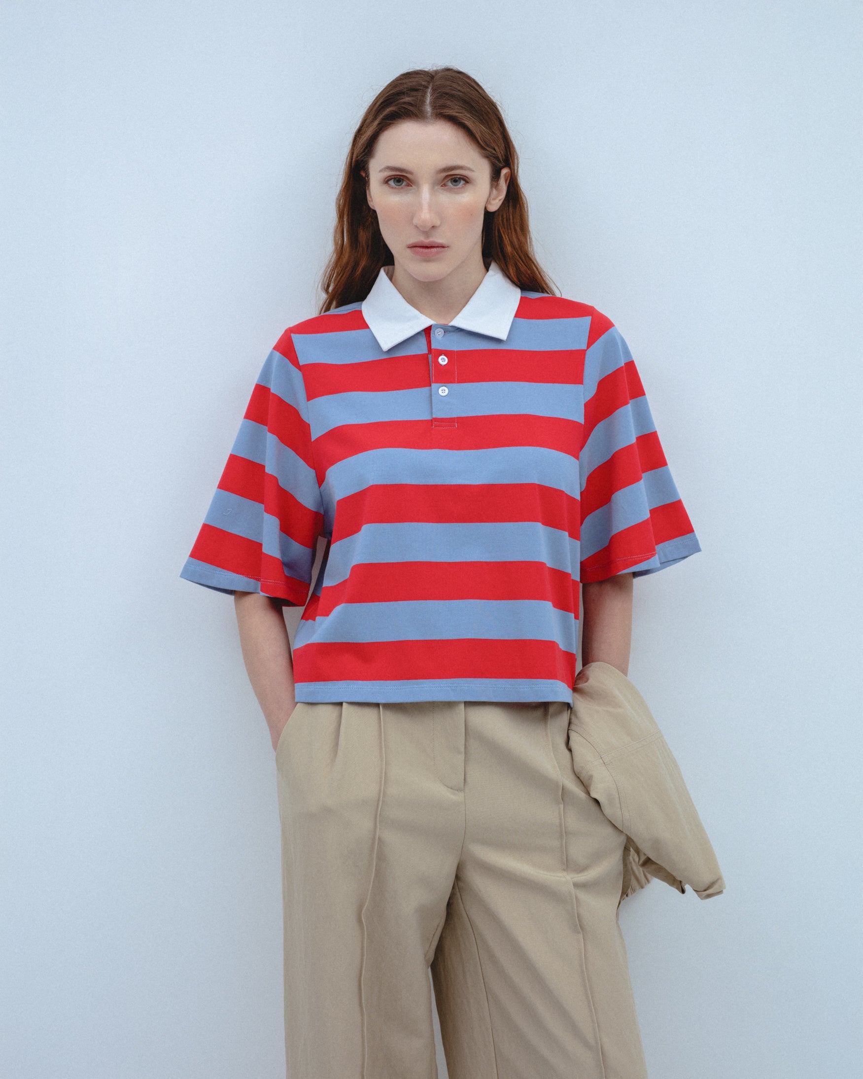 Camiseta Cuello Polo Rayas