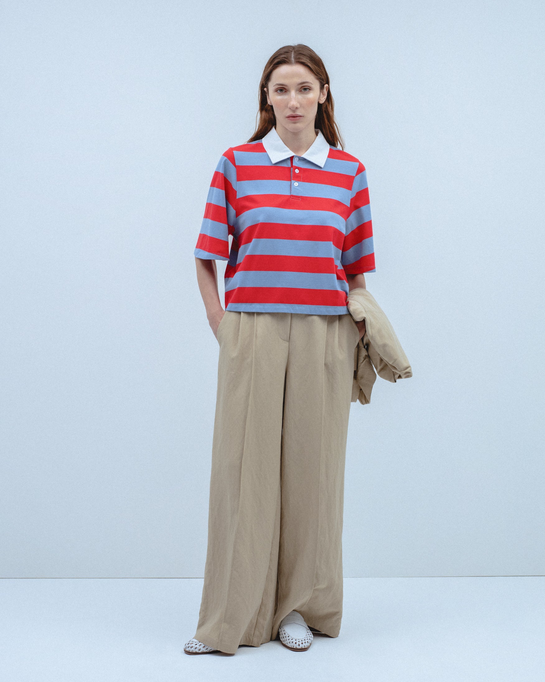 Camiseta Cuello Polo Rayas