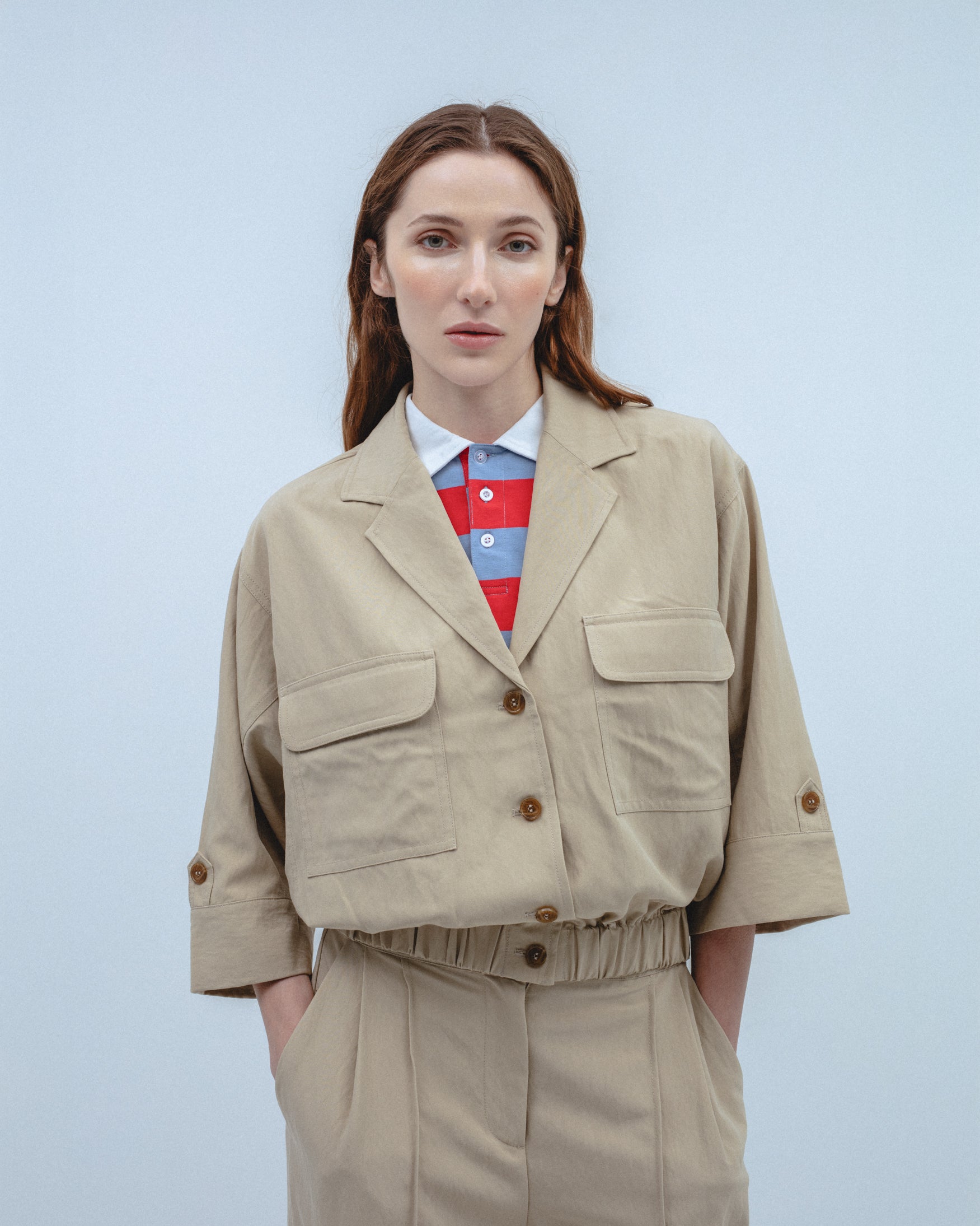 Camiseta Cuello Polo Rayas