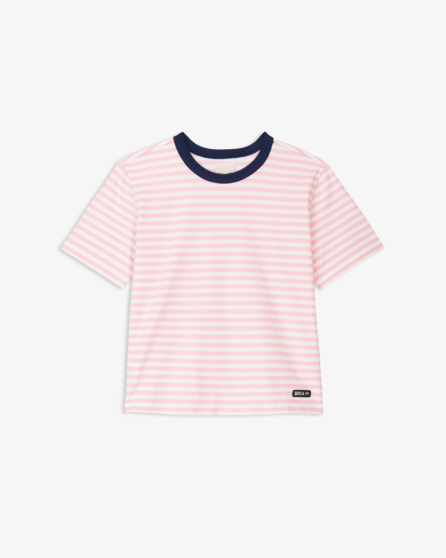 Camiseta Rayas Cuello Contraste