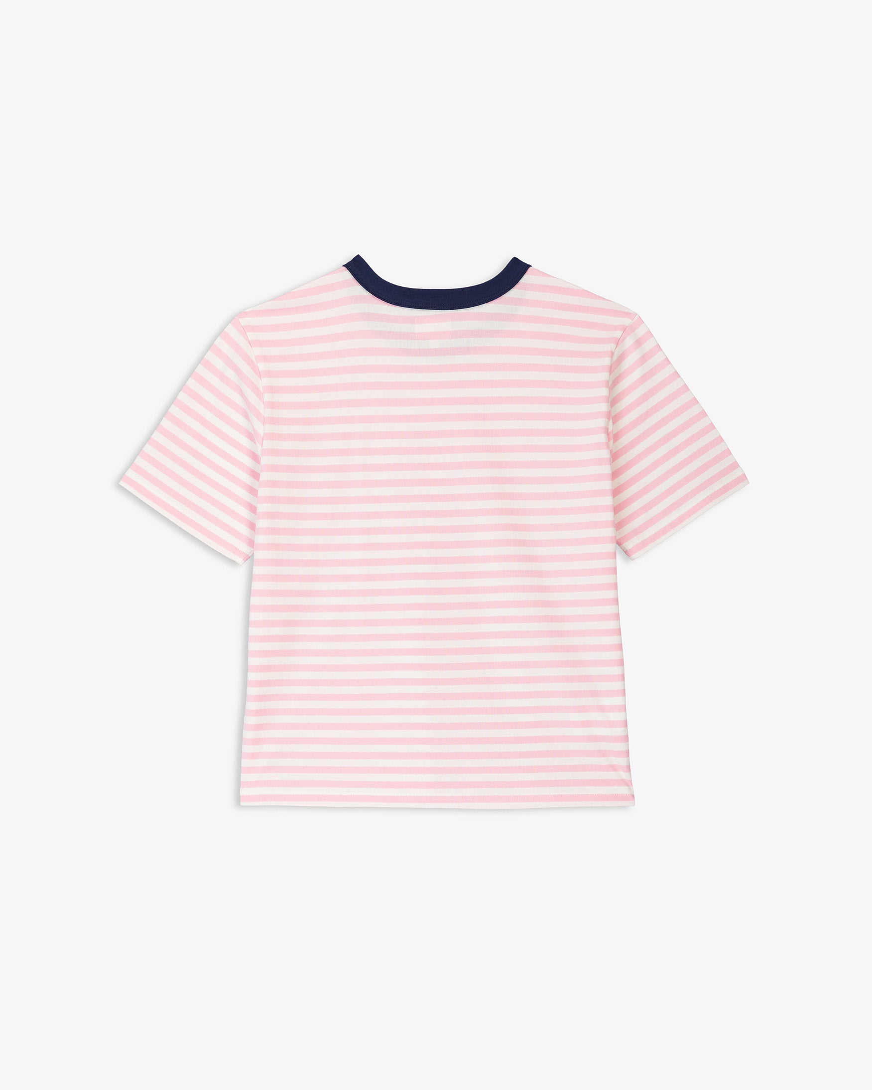 Camiseta Rayas Cuello Contraste