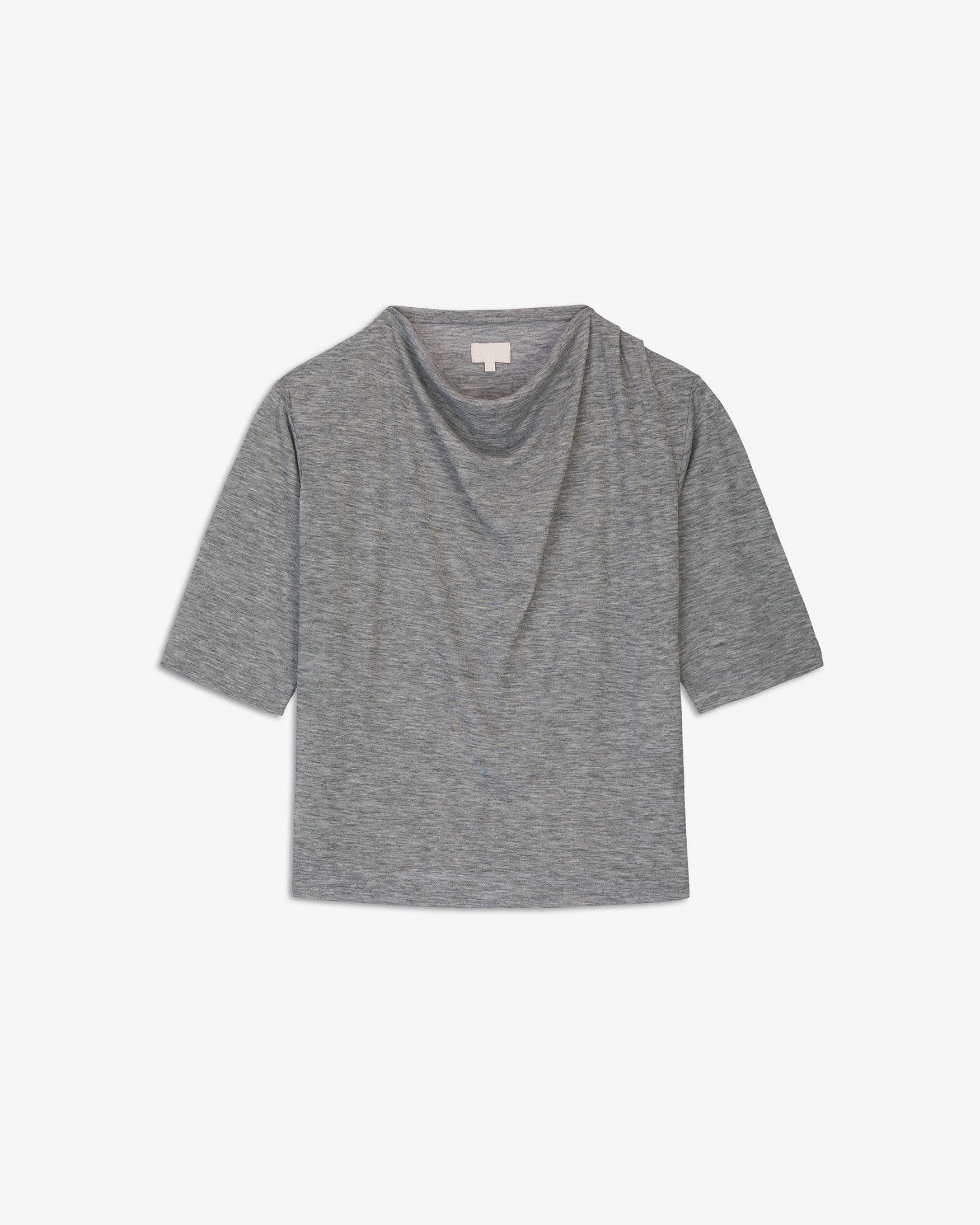 Camiseta Cuello Pliegues