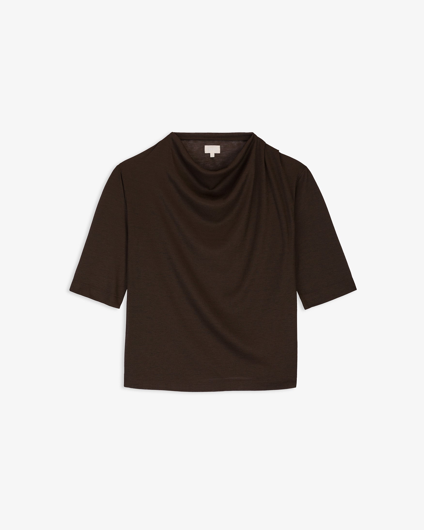 Camiseta Cuello Pliegues