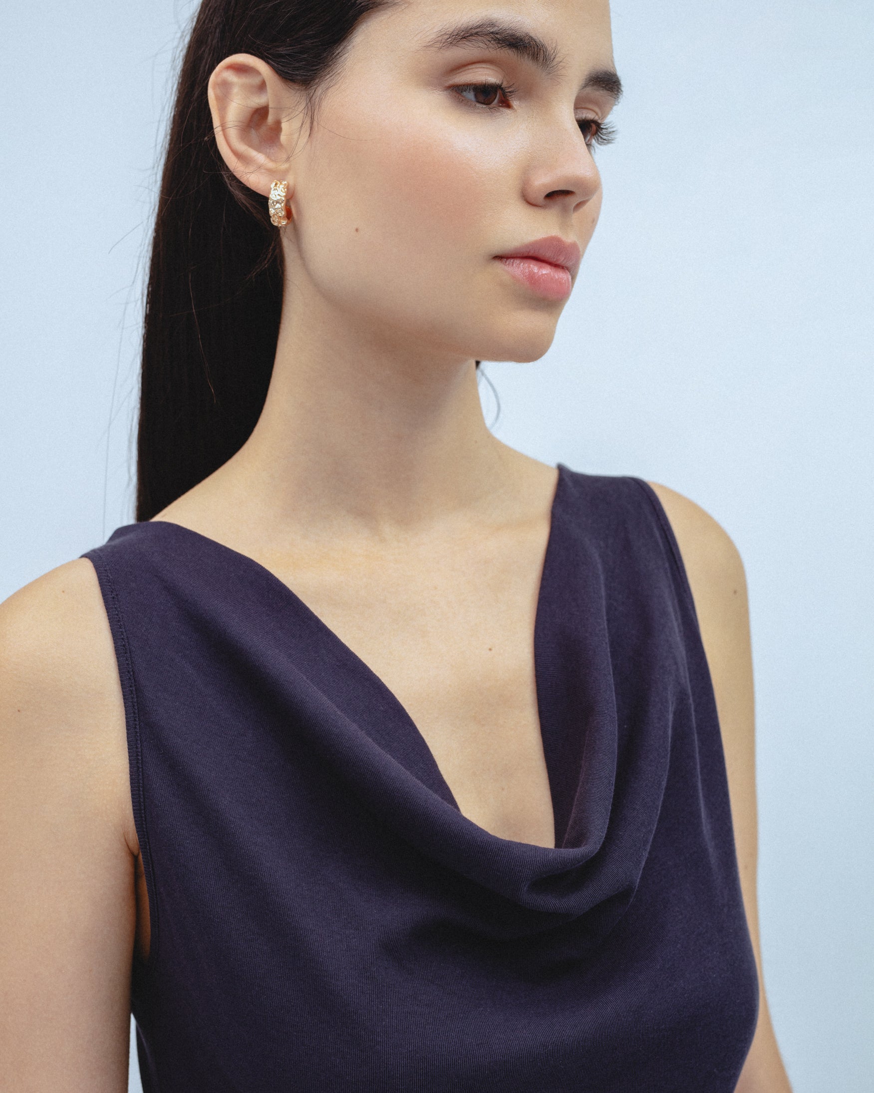 Camiseta Sin Mangas Drapeada