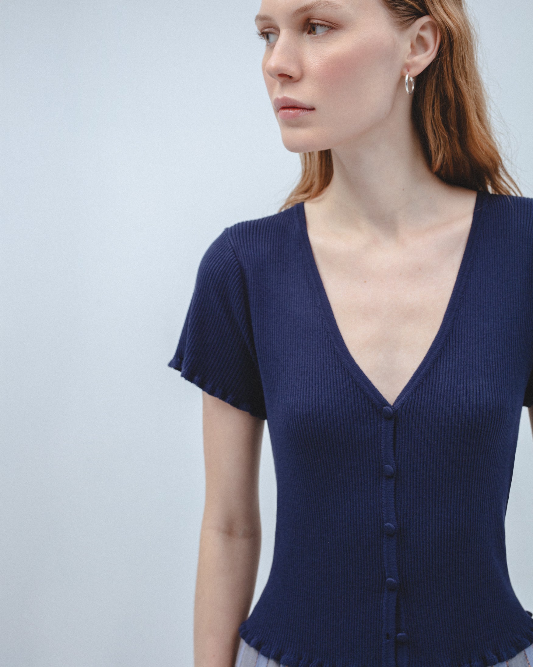 Top Punto Canalé Botones