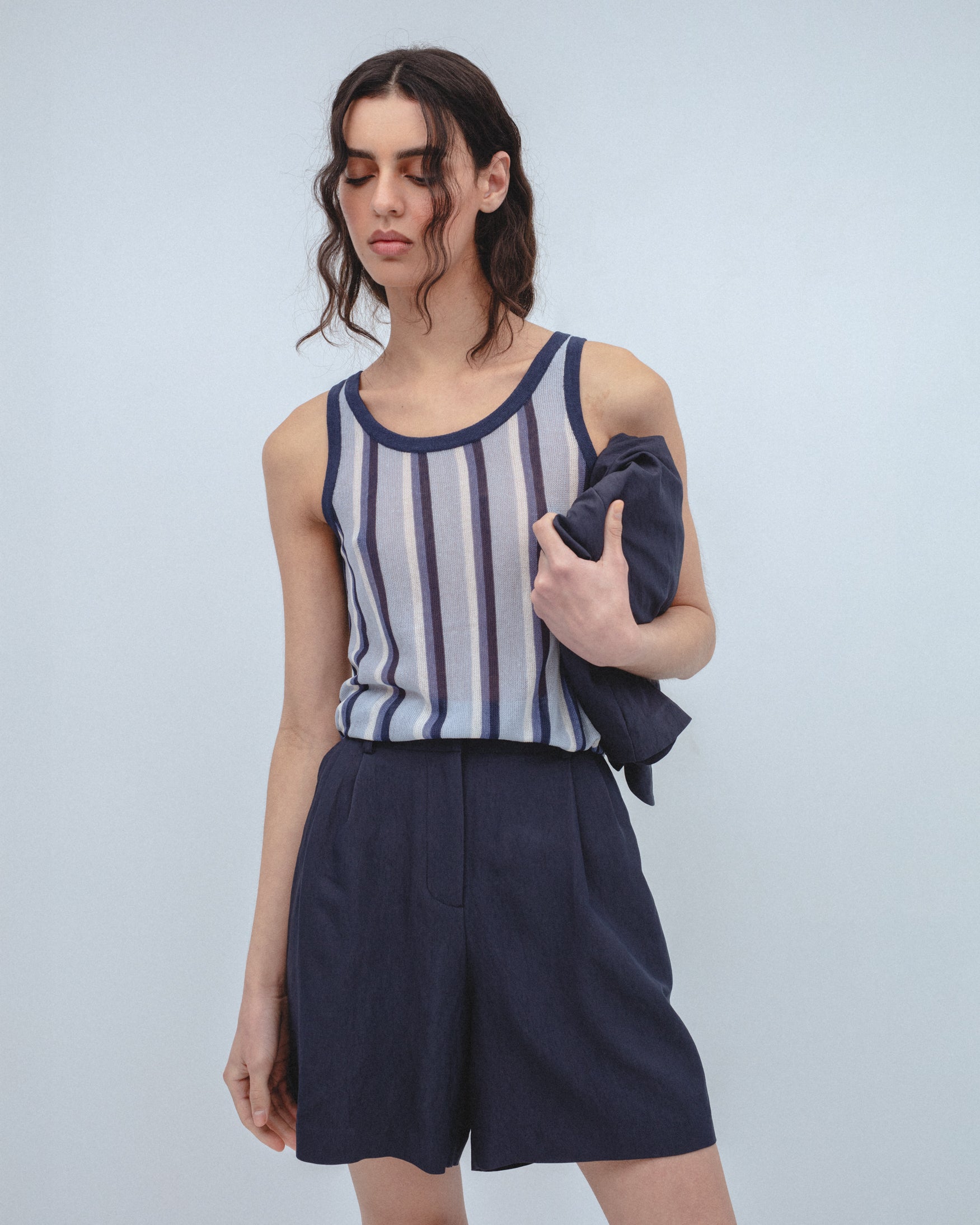 Top Punto Tirantes Rayas