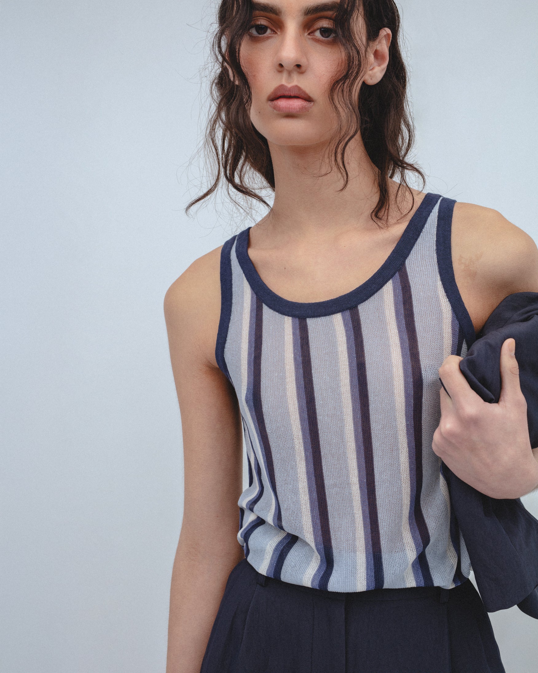 Top Punto Tirantes Rayas