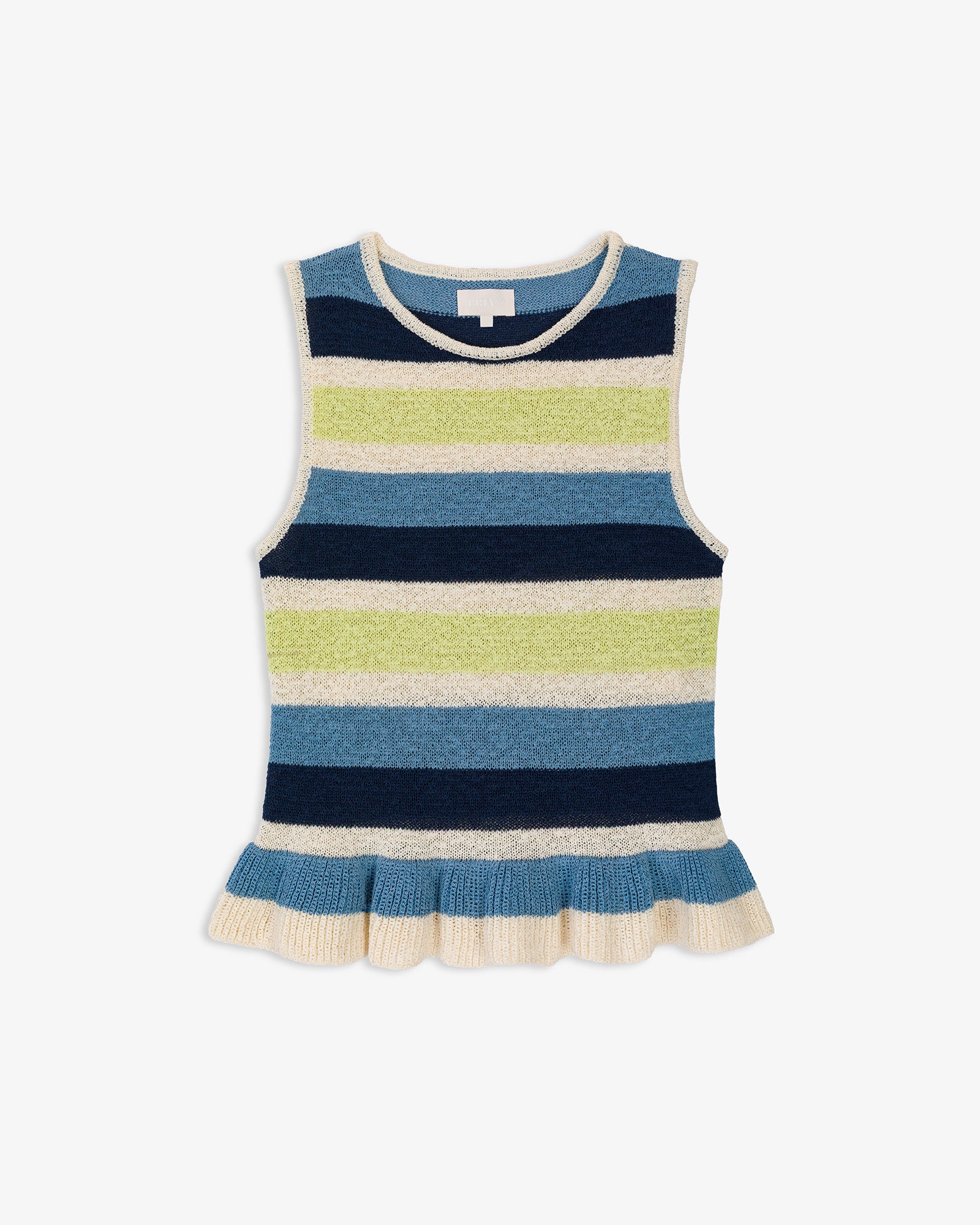 Top Punto Rayas Volantes