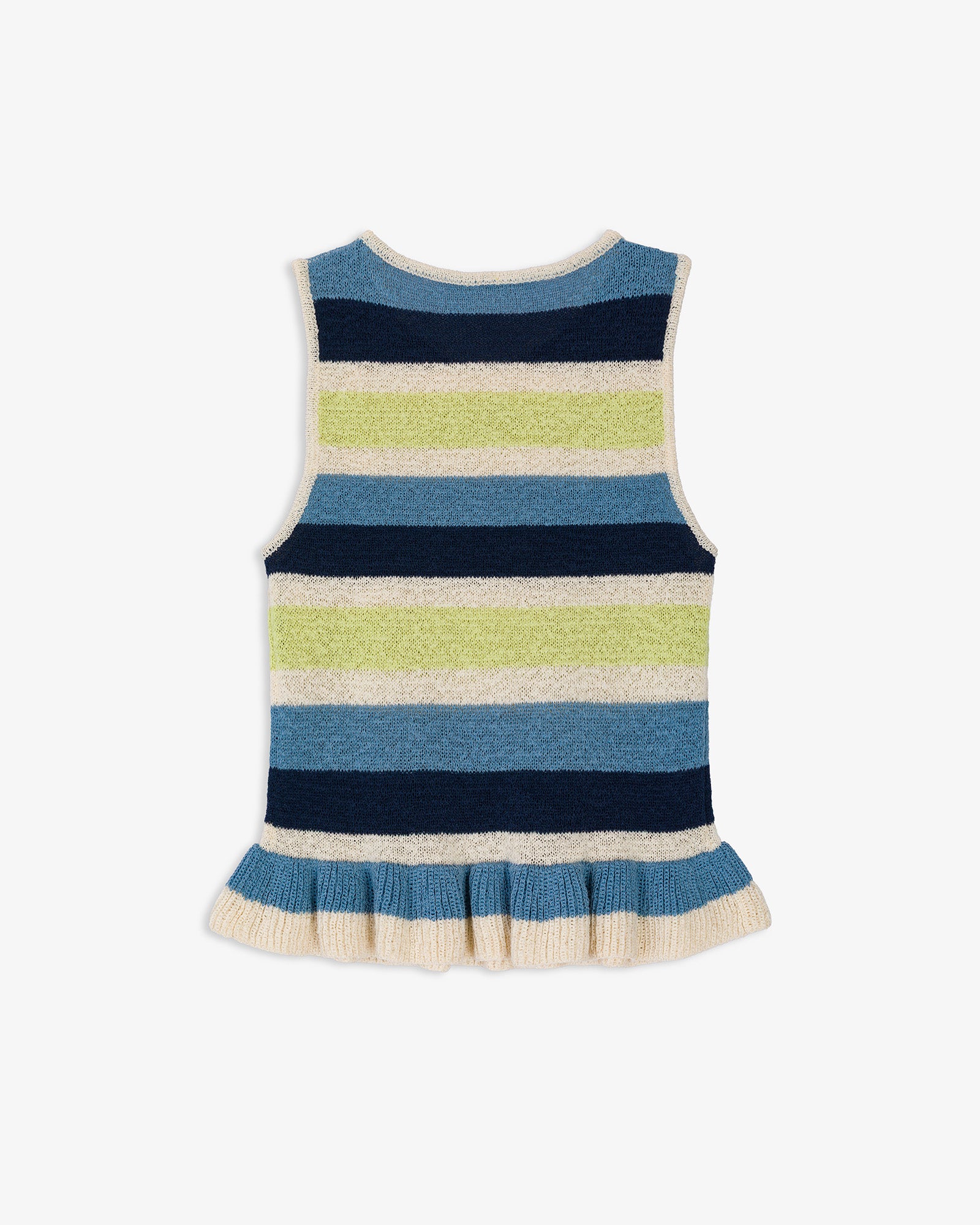 Top Punto Rayas Volantes