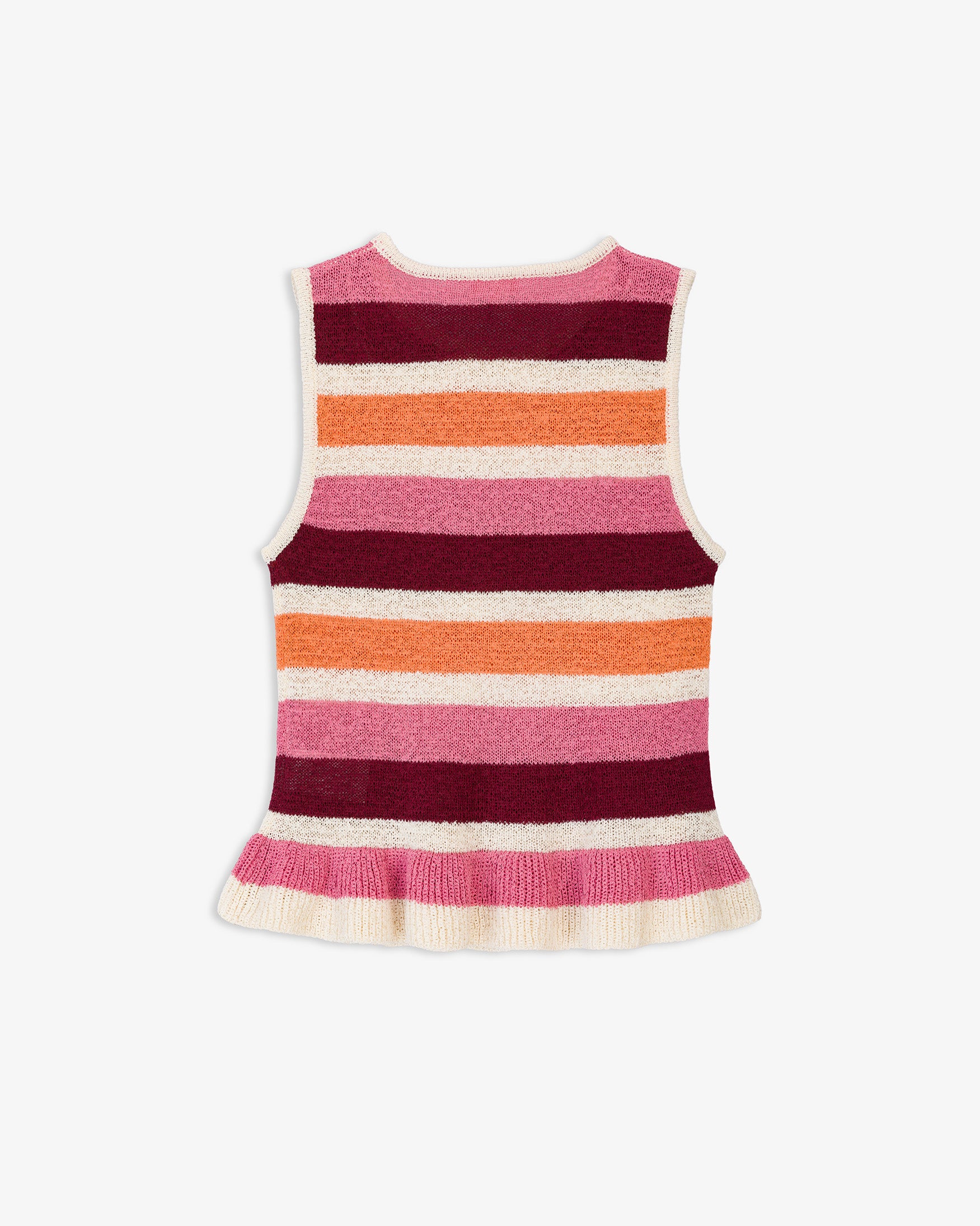 Top Punto Rayas Volantes