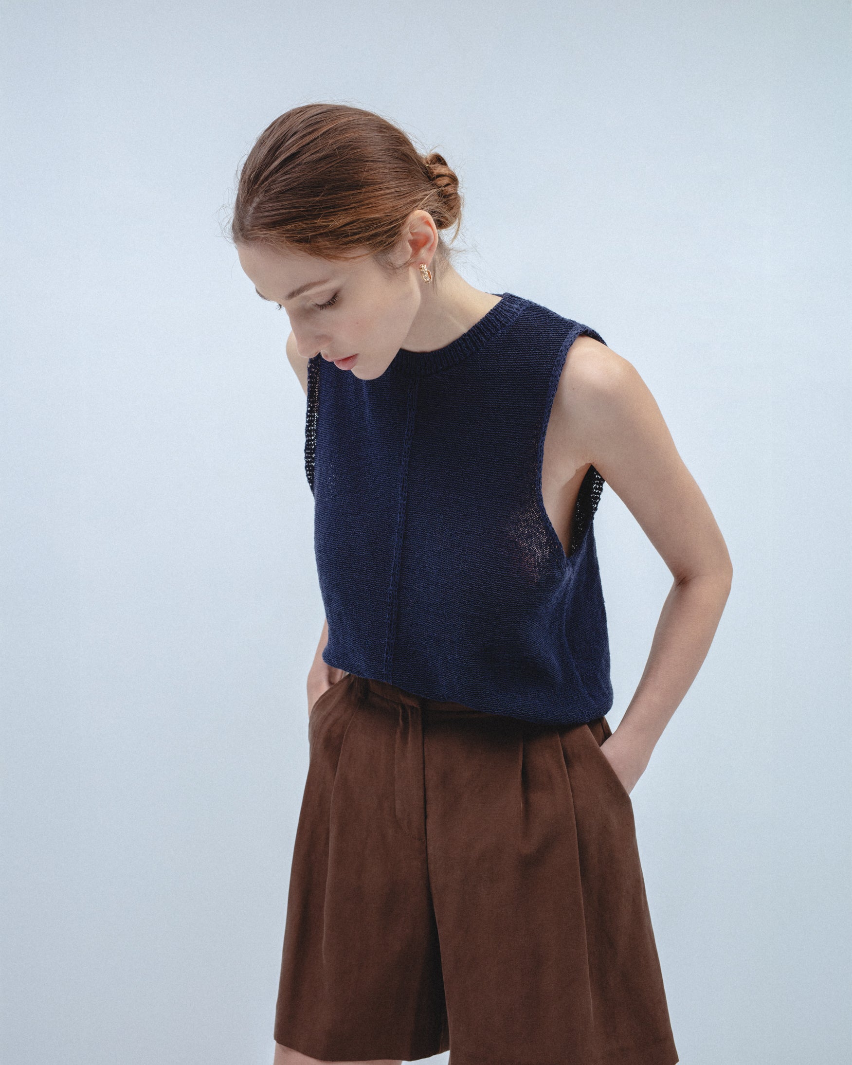 Top Punto Detalle Trenza Central