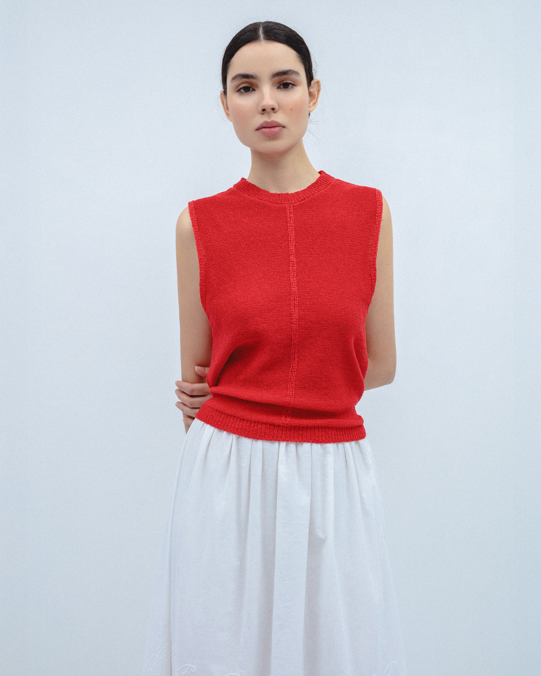 Top Punto Detalle Trenza Central