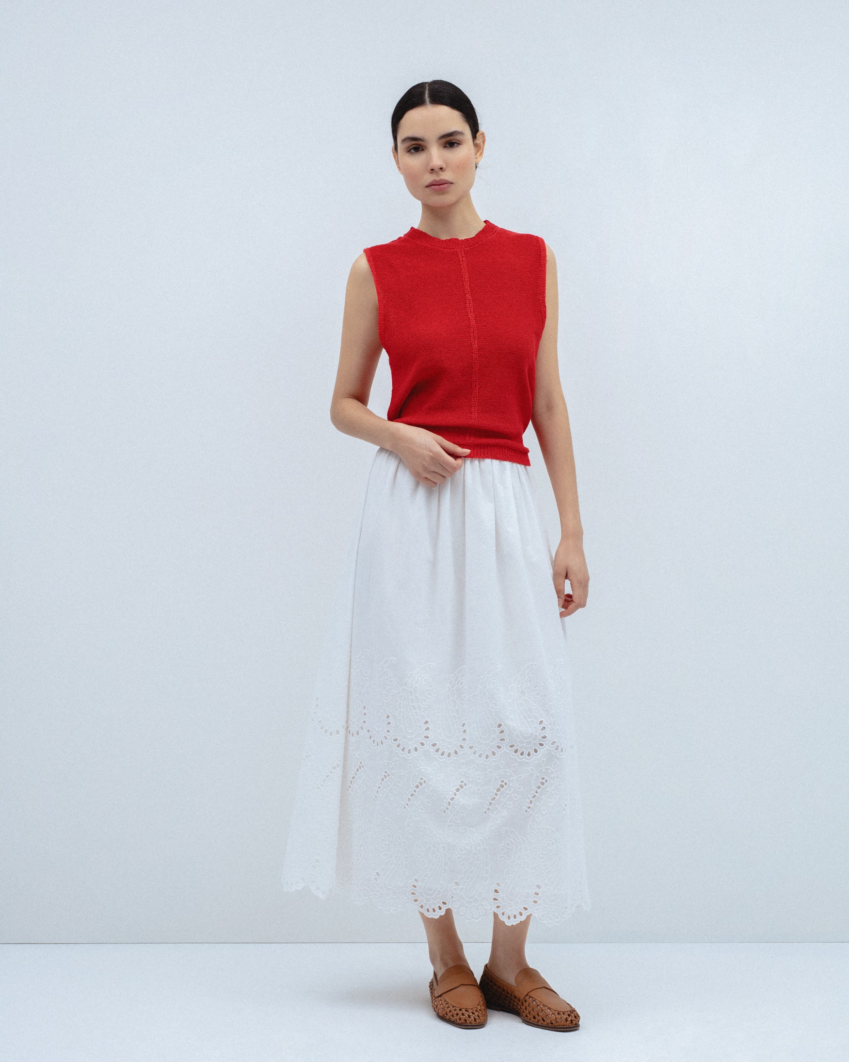 Top Punto Detalle Trenza Central