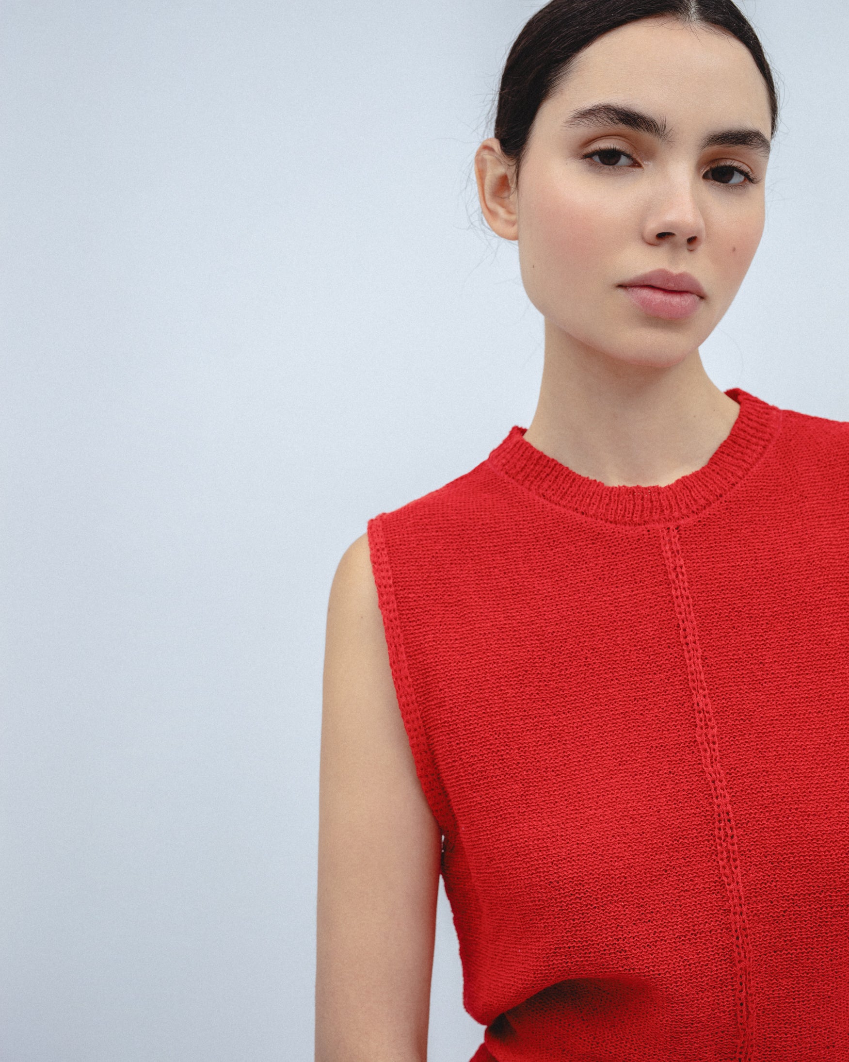 Top Punto Detalle Trenza Central