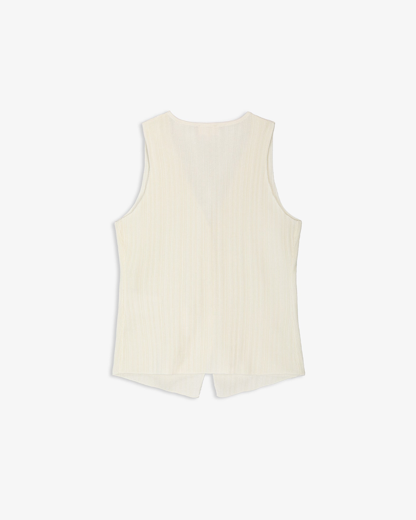 Top Chaleco Punto Botones