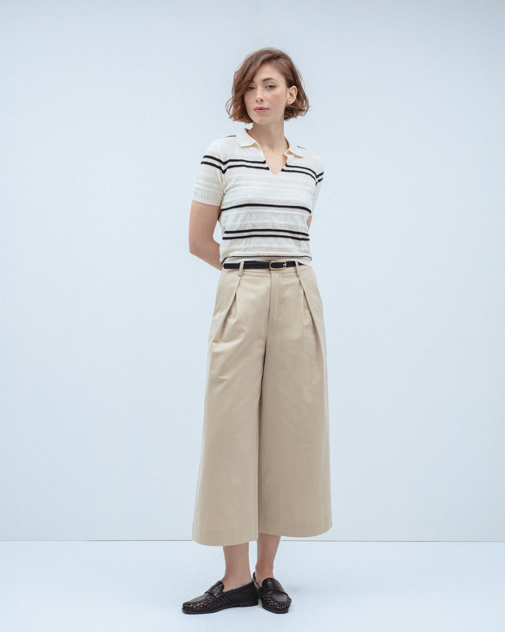 Top Punto Calado Polo Rayas