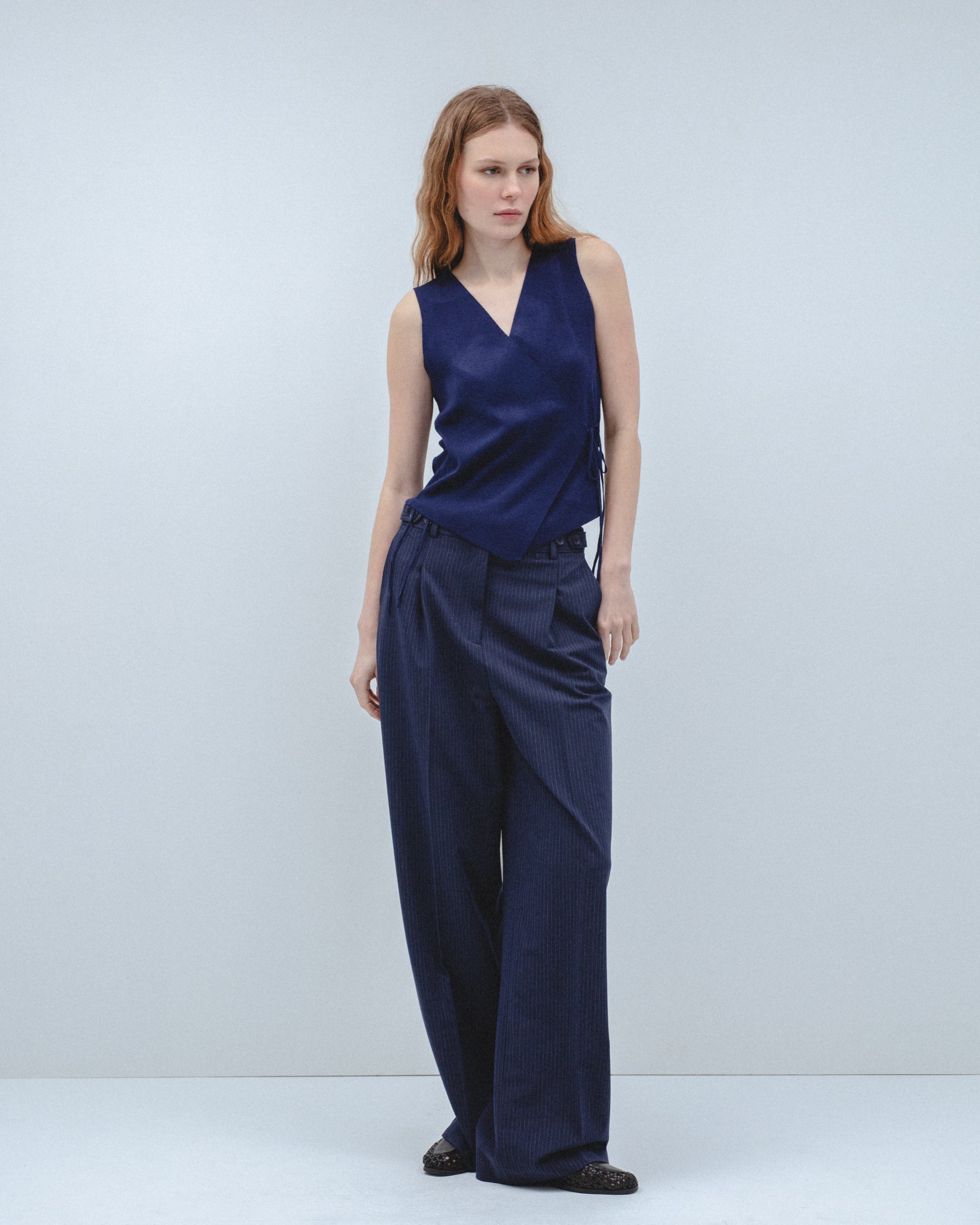 Top Chaleco Cruzado Lazo