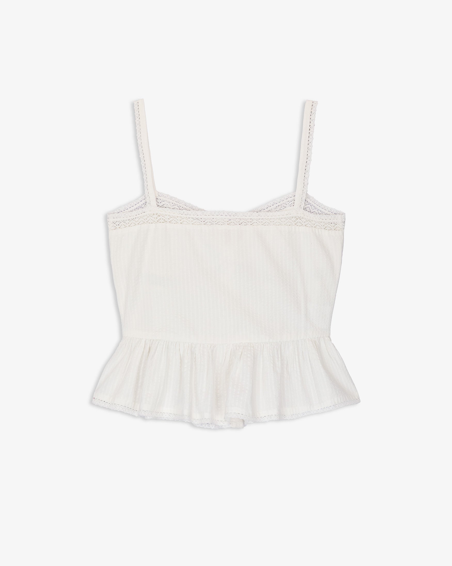 Top Tirantes Bordado Encajes
