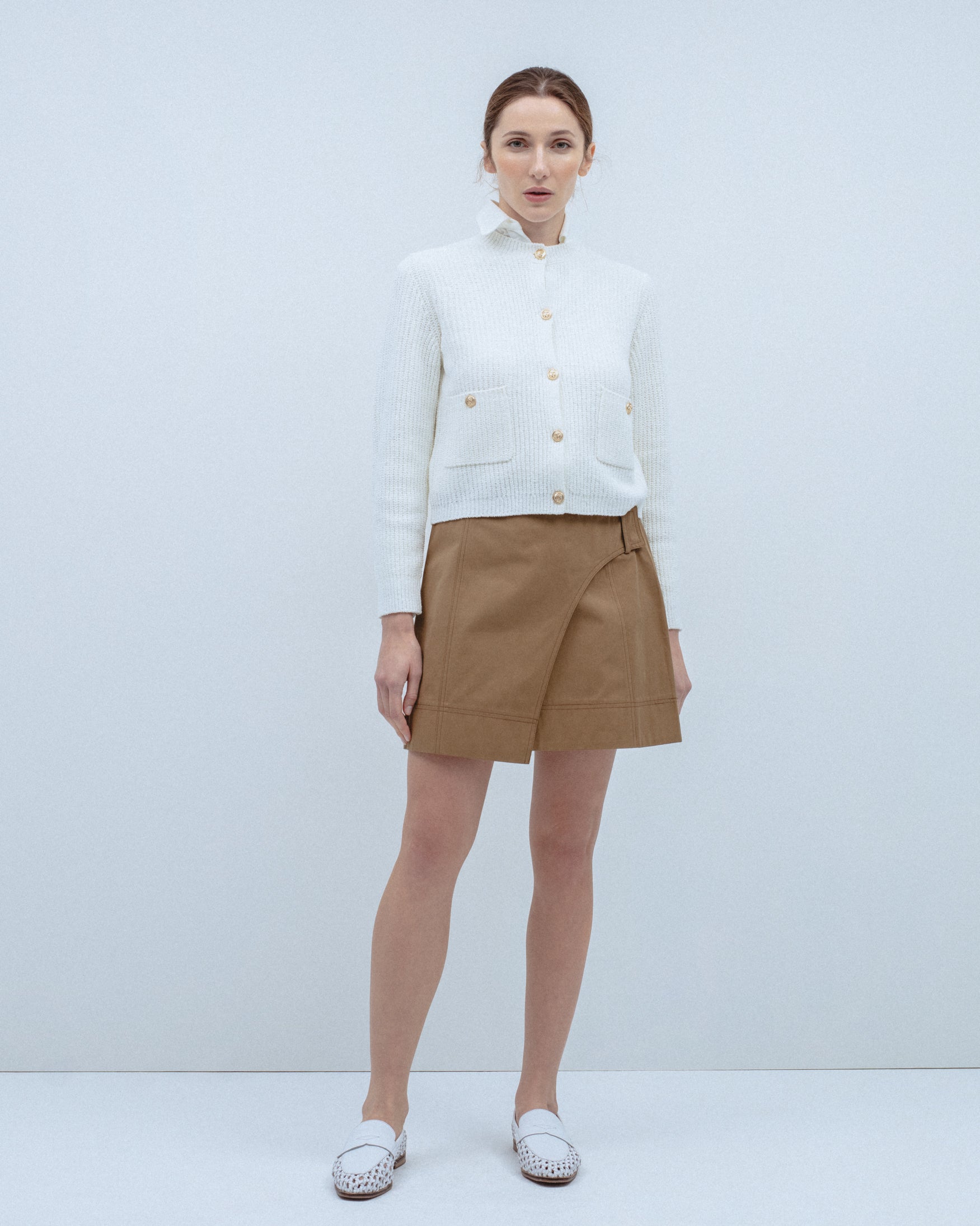 Cárdigan Punto Estructura Botones