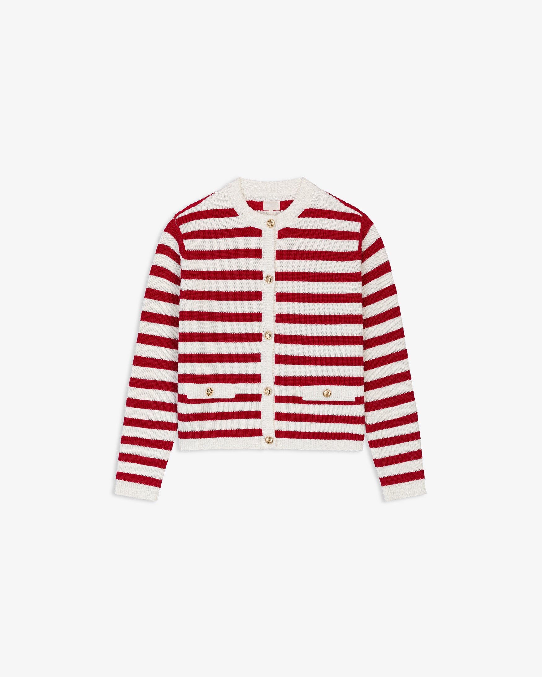 Cárdigan Punto Rayas Botones