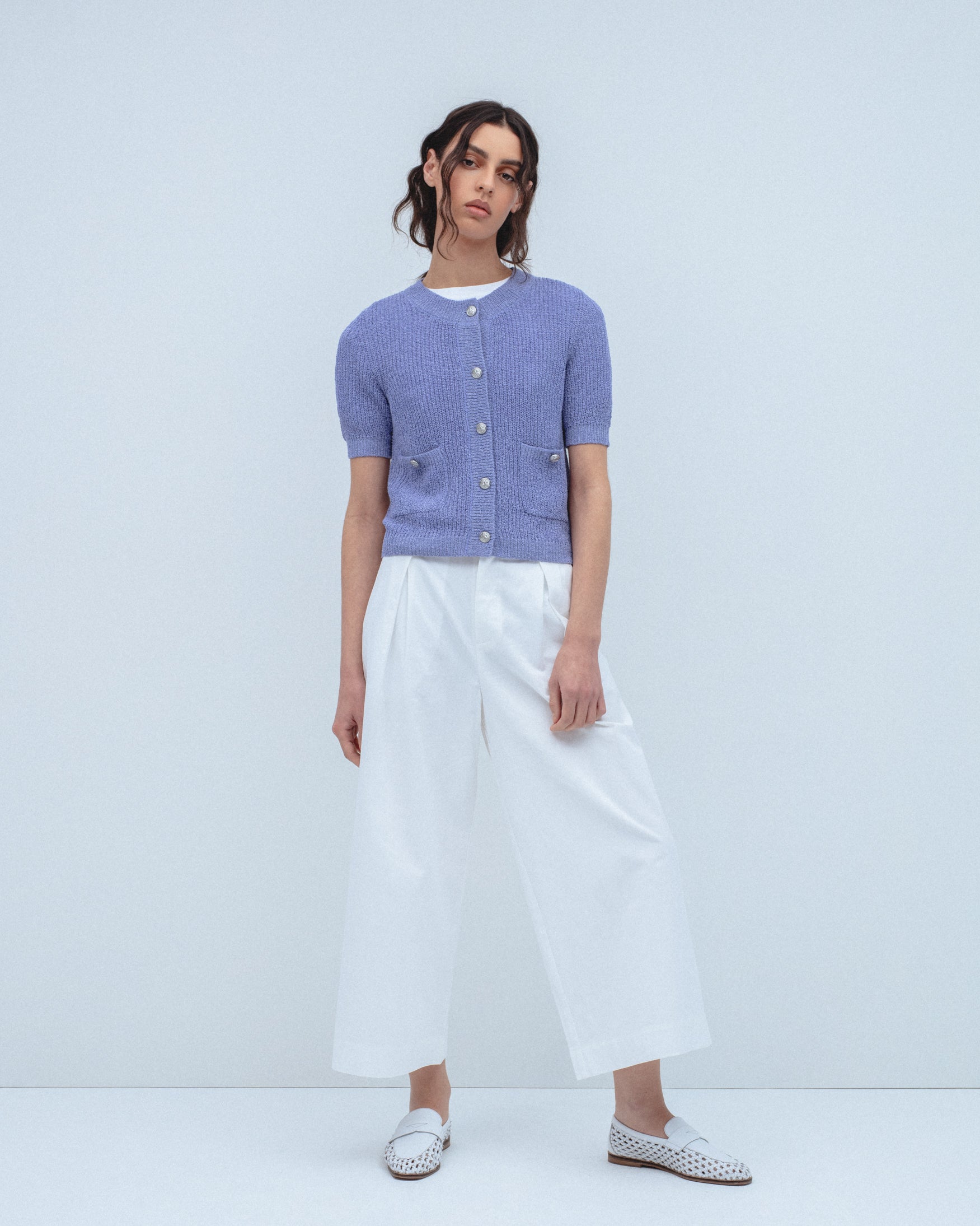 Cárdigan Punto Estructura Botones