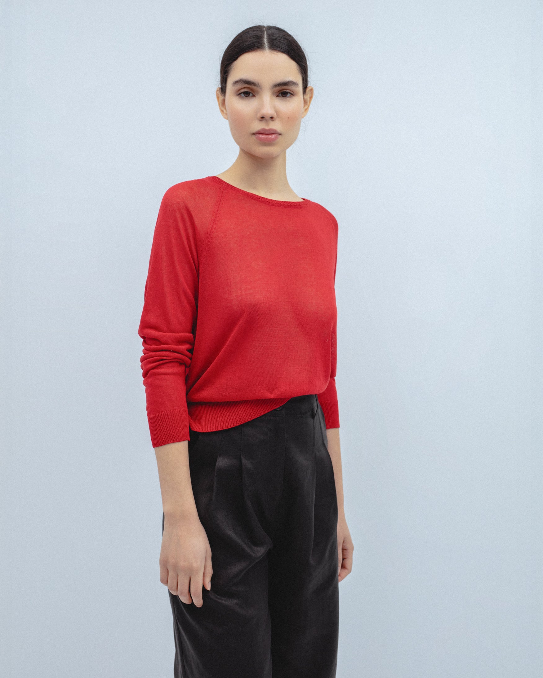 Jersey Punto Estructura Cuello Redondo