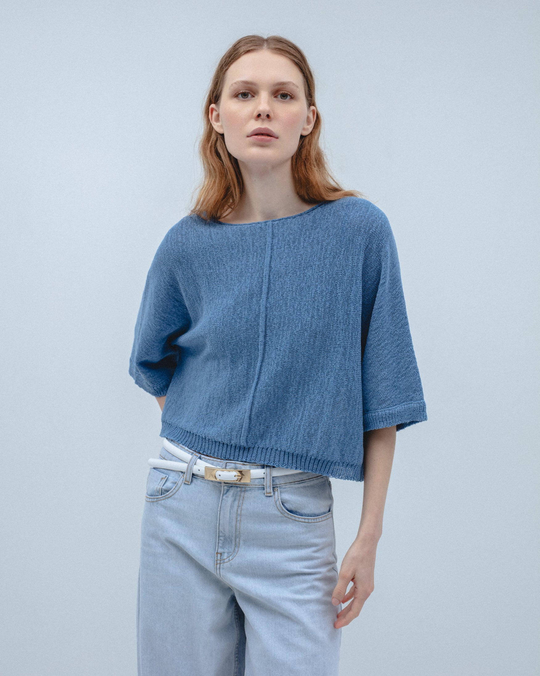 Jersey Punto Oversize Cropped