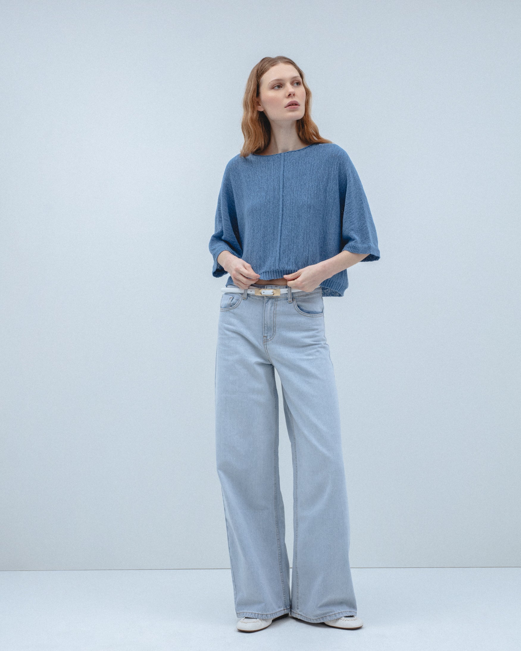 Jersey Punto Oversize Cropped