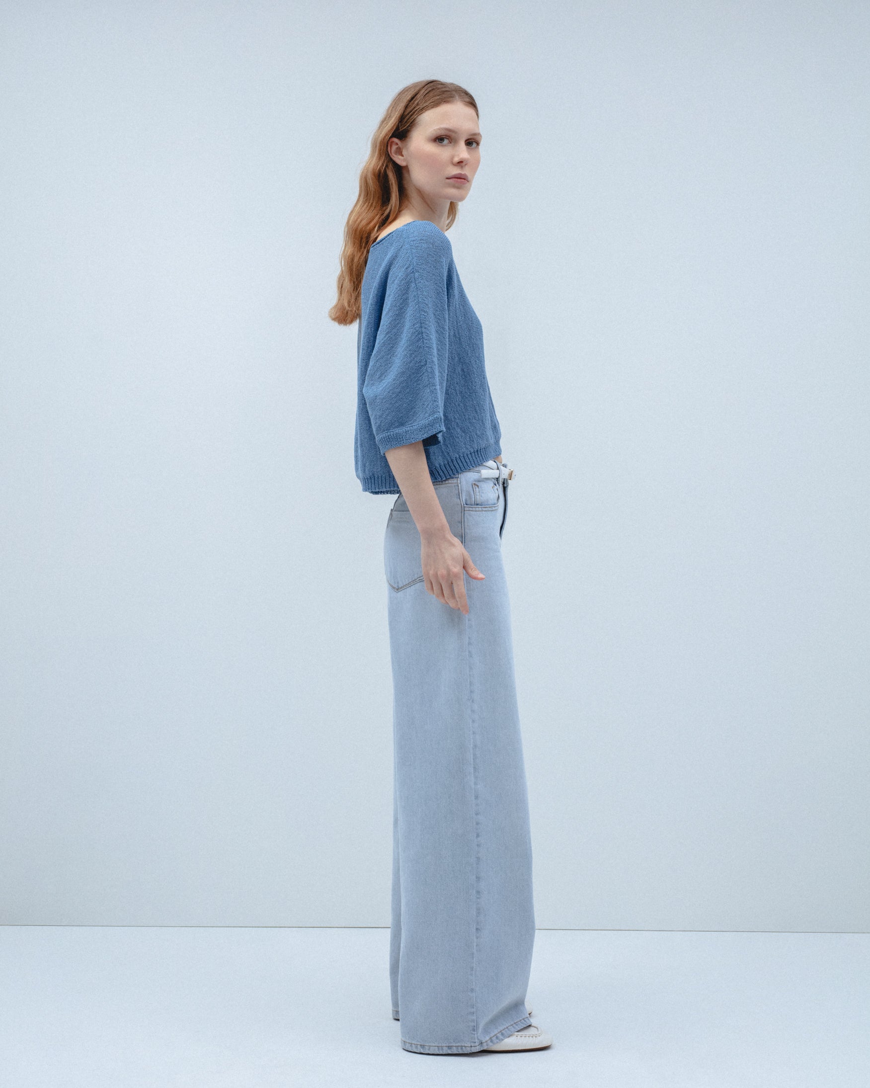 Jersey Punto Oversize Cropped