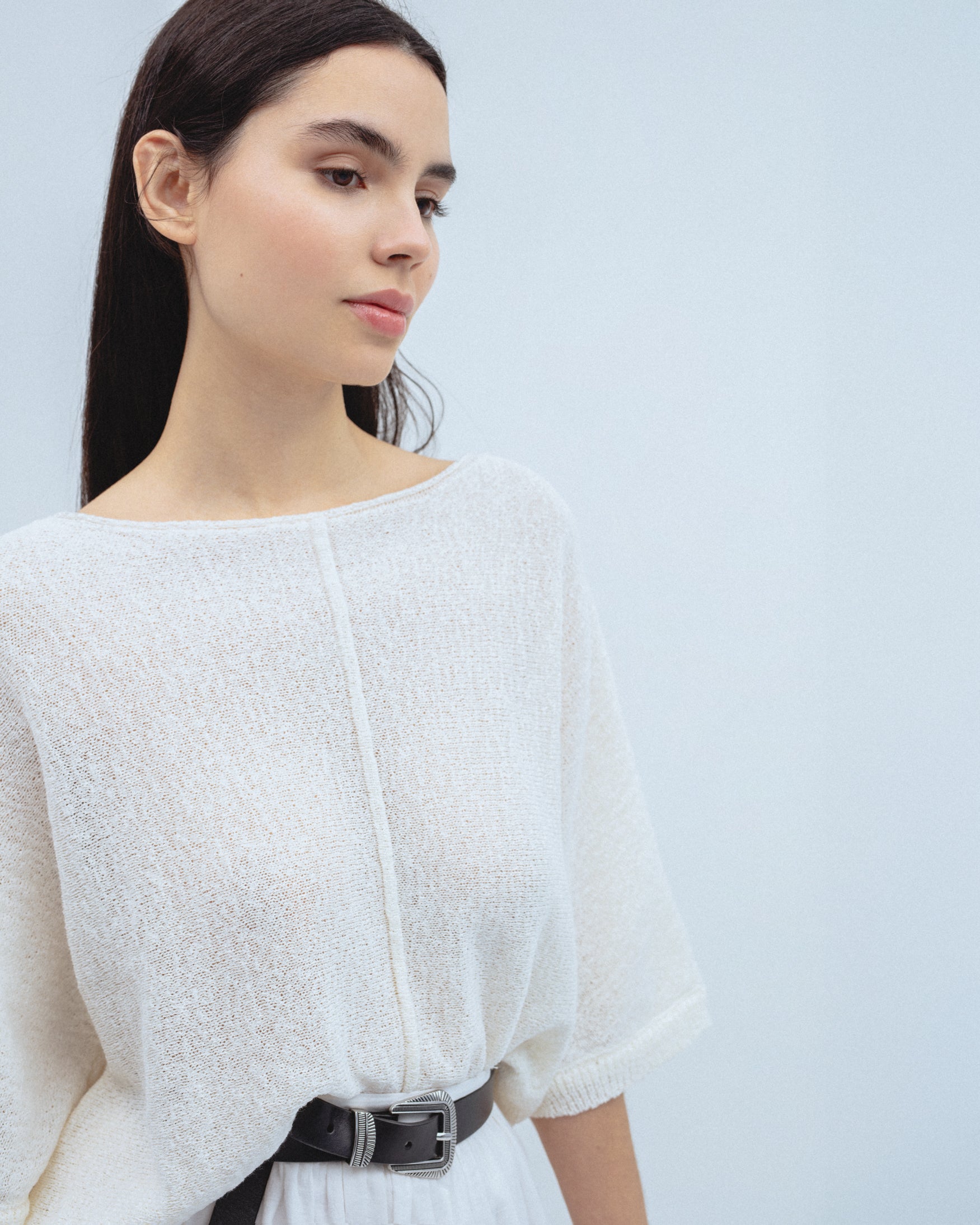 Jersey Punto Oversize Cropped