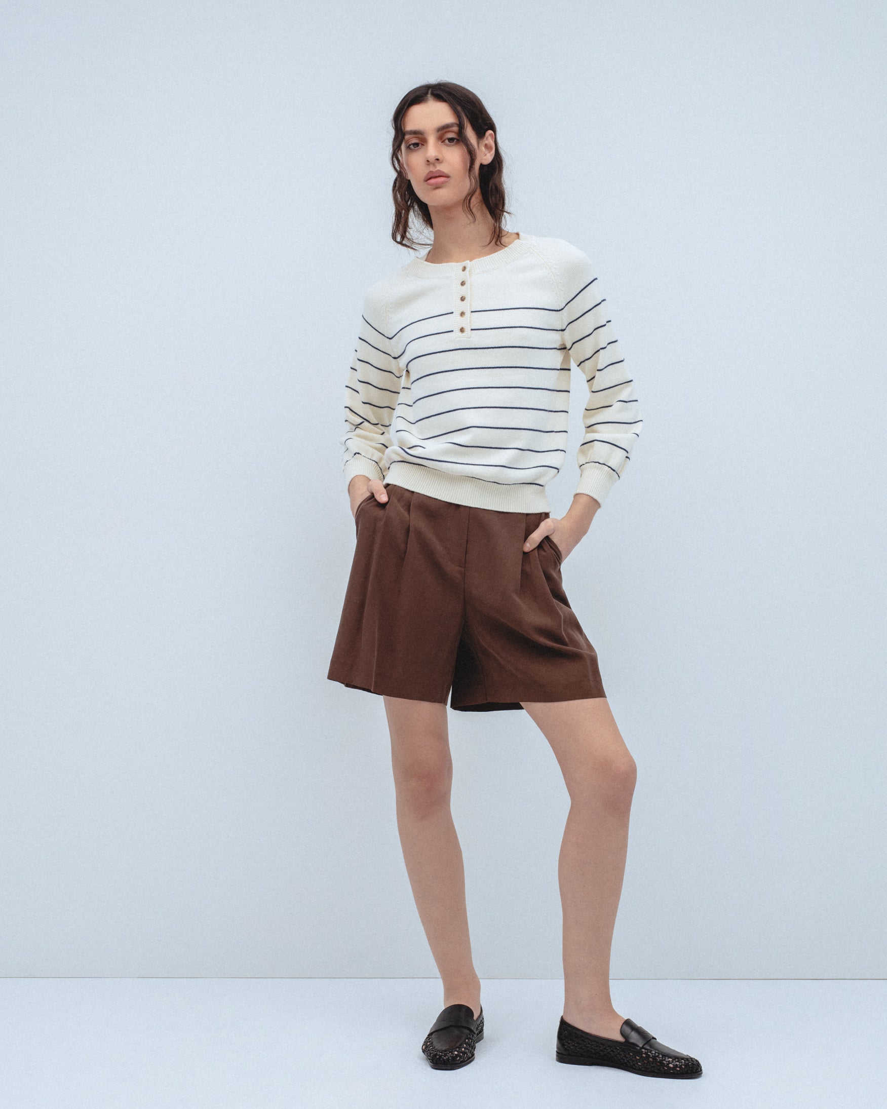 Jersey Punto Rayas Botones